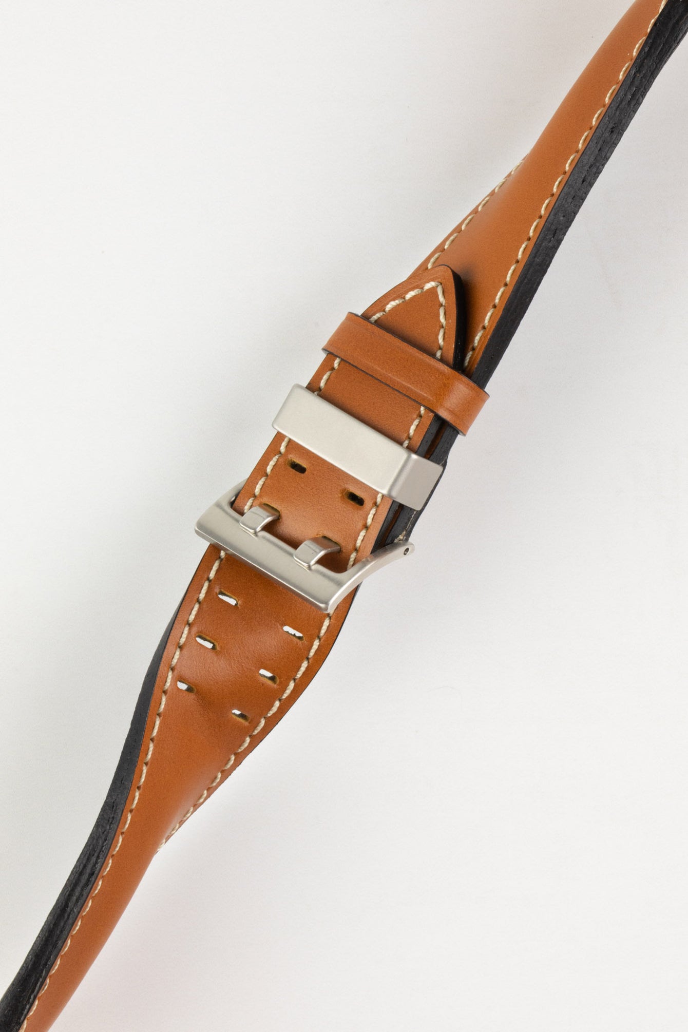 Di-Modell OFFROAD Calfskin Leather Watch Strap in GOLD BROWN