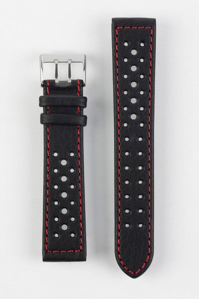 White-red epi leather watch strap HDCLE78