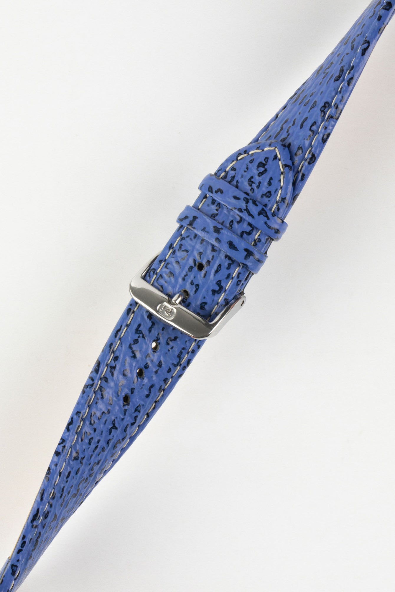 Di-Modell SHARKSKIN Waterproof Leather Watch Strap in ROYAL BLUE