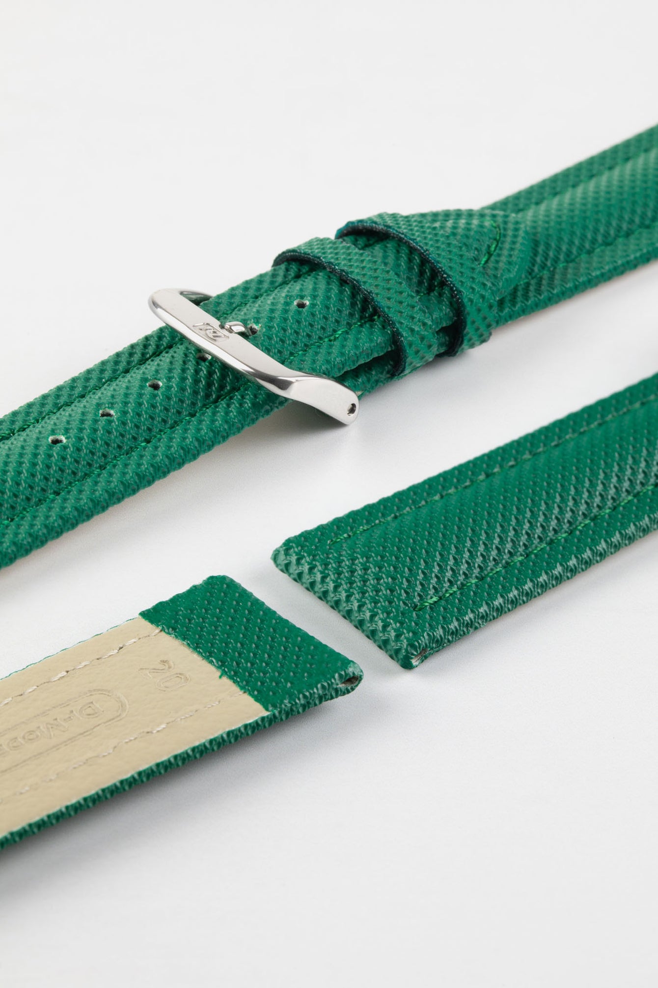 Di-Modell TRAVELLER PU Nylon Waterproof Watch Strap in DARK GREEN