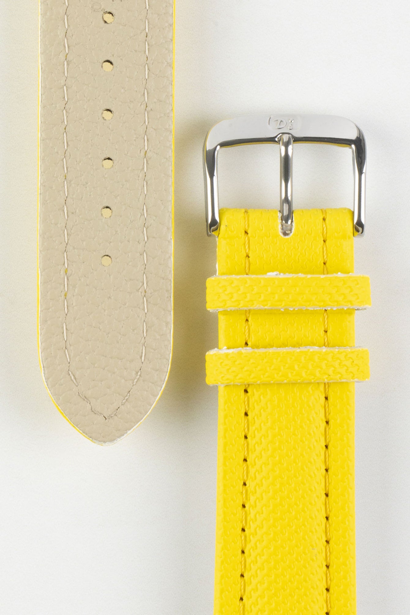 Di-Modell TRAVELLER PU Nylon Waterproof Watch Strap in YELLOW