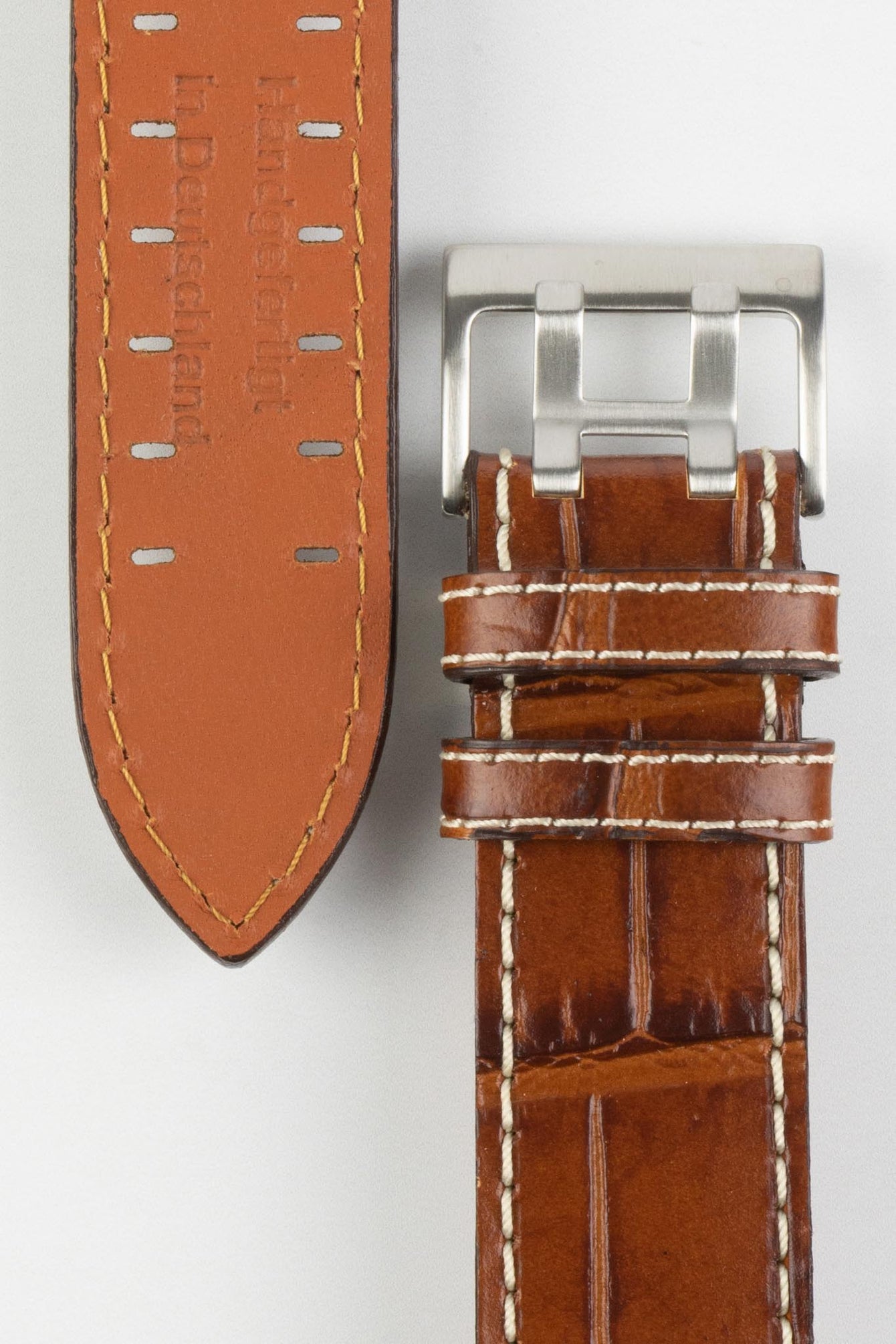 Di-Modell VENEZUELA Pilot Sport Watch Strap in GOLD BROWN