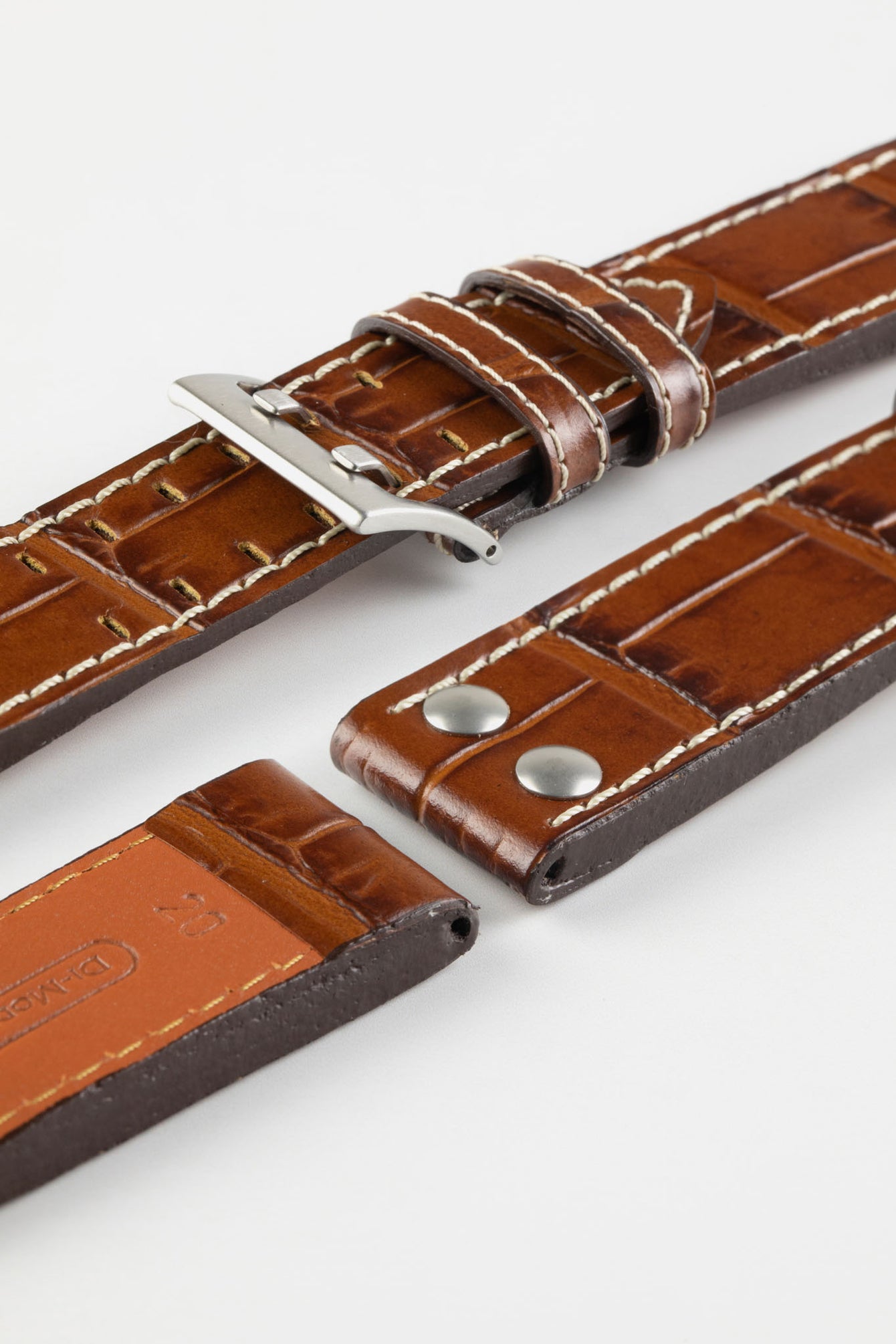 Di-Modell VENEZUELA Pilot Sport Watch Strap in GOLD BROWN