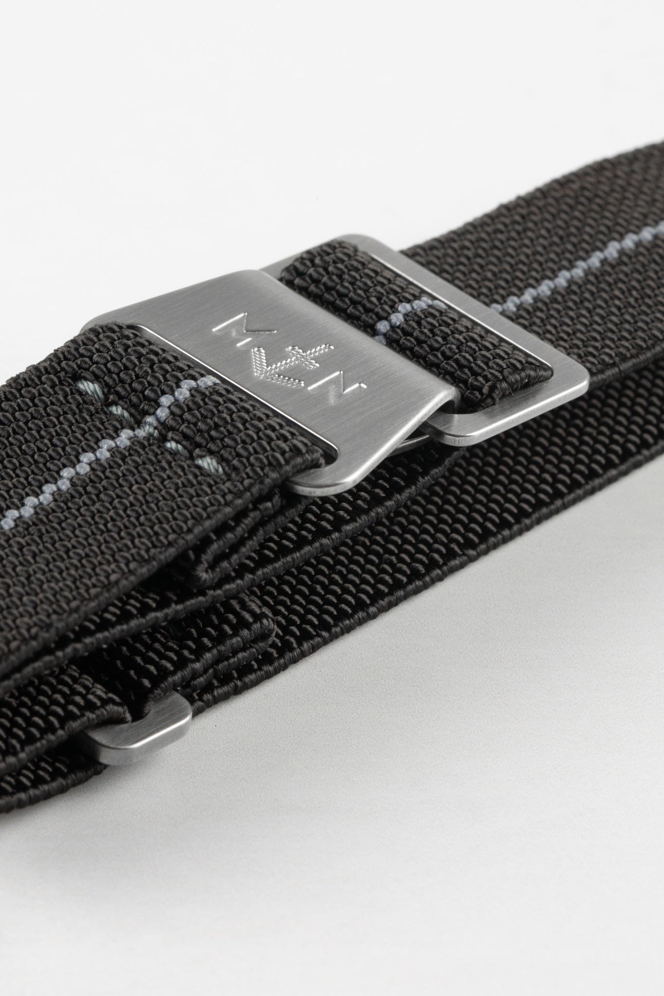 Erika's Originals BLACK OPS MN™ Strap with GREY Centerline - BRUSHED Hardware