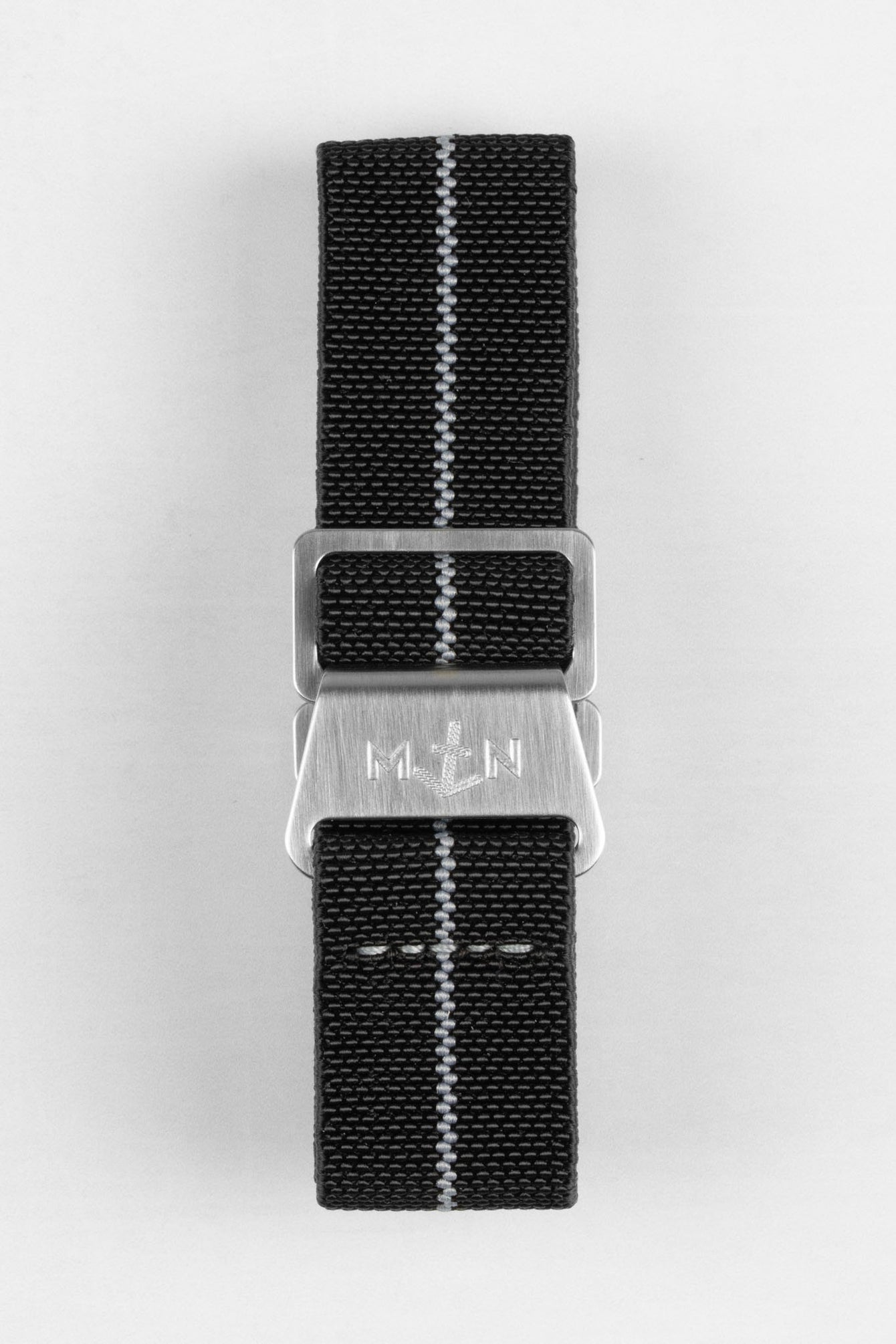 Erika's Originals BLACK OPS MN™ Strap with LIGHT GREY Centerline - BRUSHED Hardware