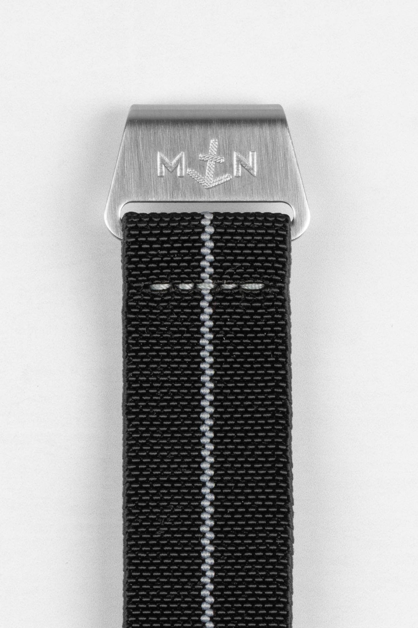 Erika's Originals BLACK OPS MN™ Strap with LIGHT GREY Centerline - BRUSHED Hardware