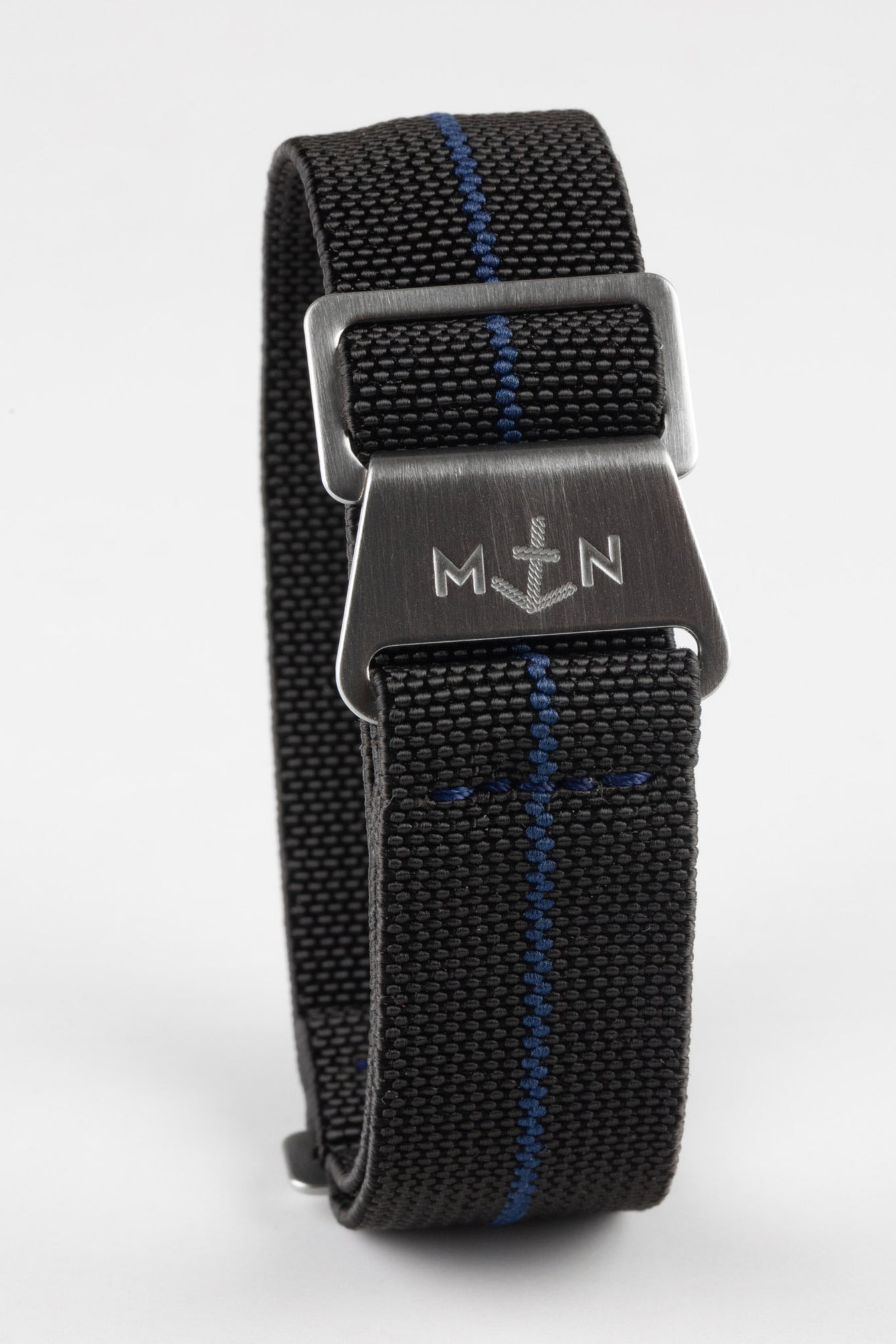 Erika's Originals BLACK OPS MN™ Strap with NAVY Centerline - BRUSHED Hardware