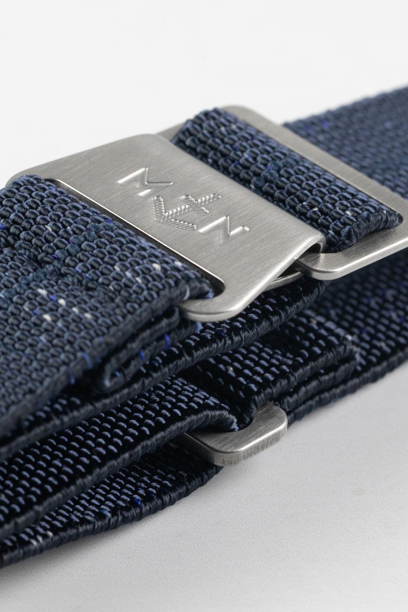 Erika's Originals INDIGO DENIM MN™ Strap in TWO-TONE DENIM - BRUSHED Hardware