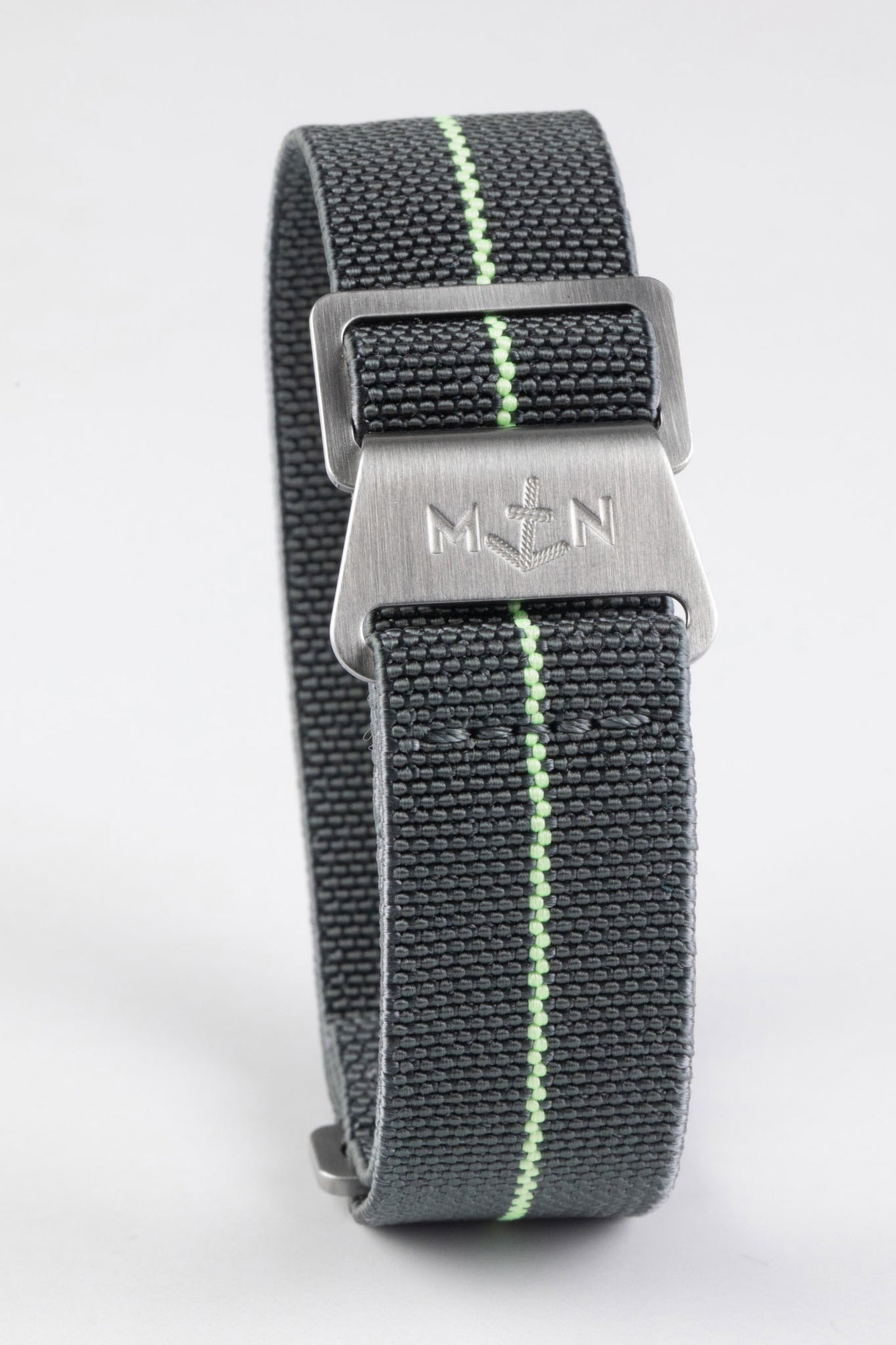 Erika's Originals MIRAGE MN™ Strap with MINT GREEN Centerline - BRUSHED Hardware