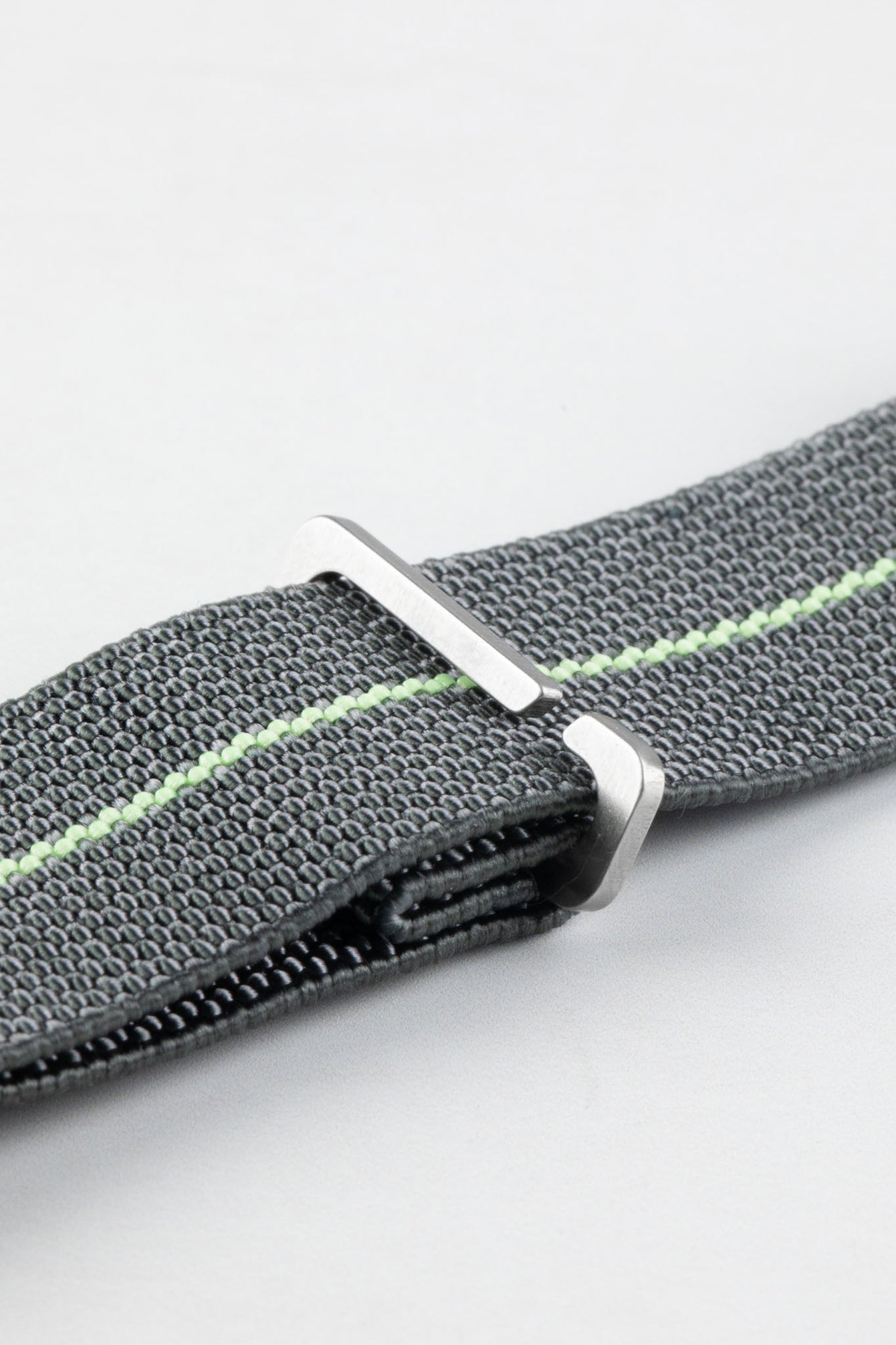 Erika's Originals MIRAGE MN™ Strap with MINT GREEN Centerline - BRUSHED Hardware