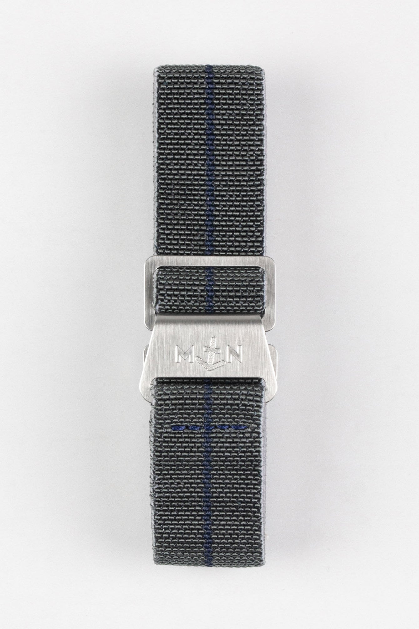 Erika's Originals MIRAGE MN™ Strap with NAVY BLUE Centerline - BRUSHED Hardware