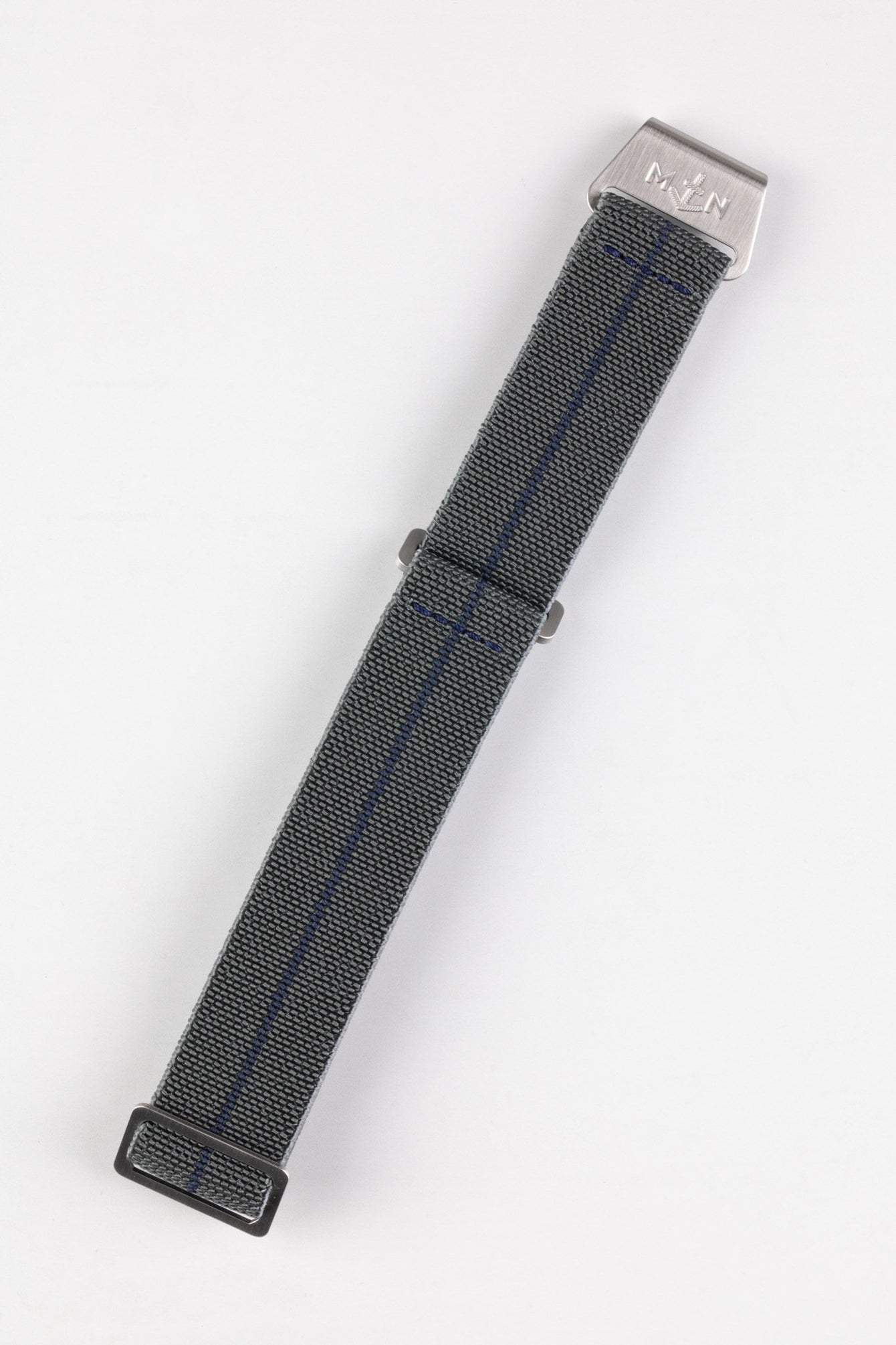 Erika's Originals MIRAGE MN™ Strap with NAVY BLUE Centerline - BRUSHED Hardware