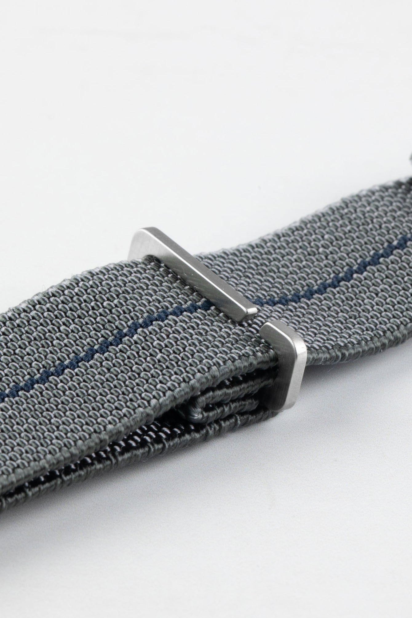 Erika's Originals MIRAGE MN™ Strap with NAVY BLUE Centerline - BRUSHED Hardware