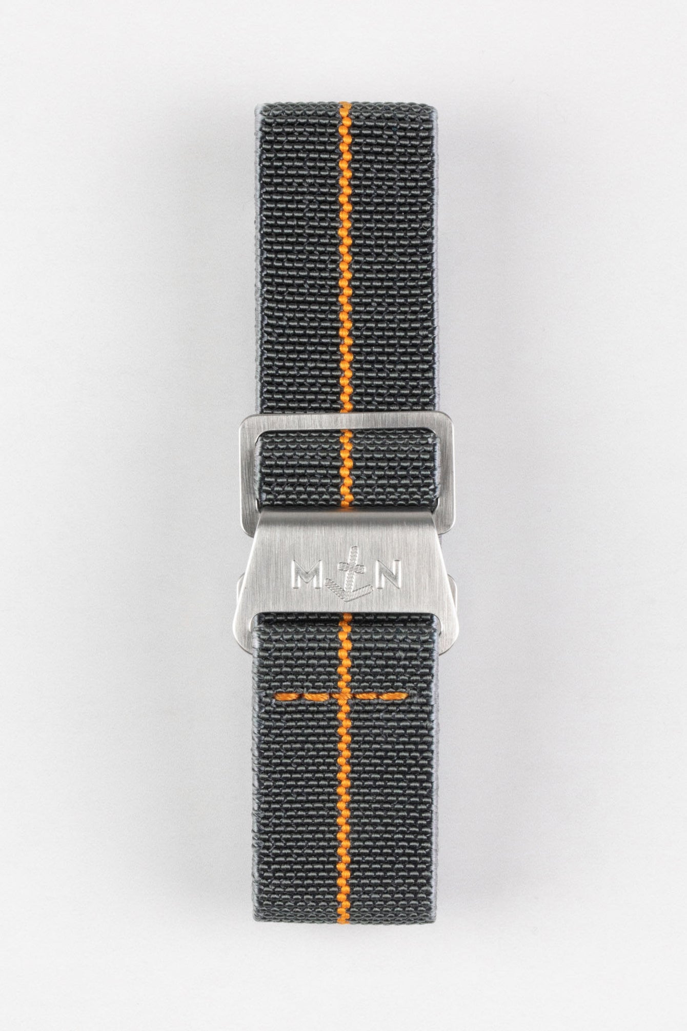 Erika's Originals MIRAGE MN™ Strap with ORANGE Centerline - BRUSHED Hardware