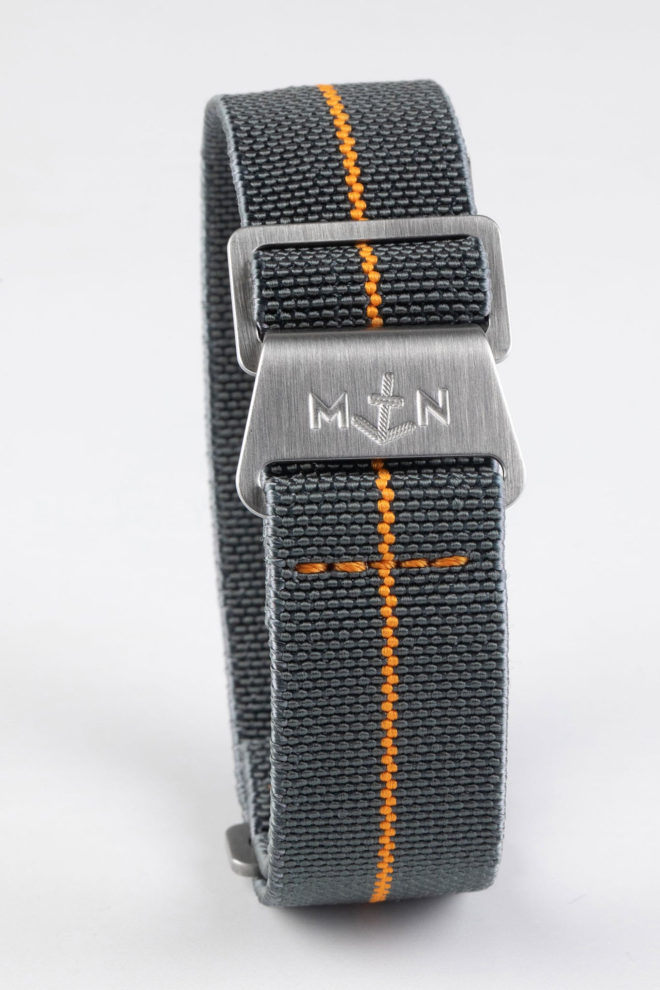 Erika's Originals MIRAGE MN™ Strap with ORANGE Centerline - BRUSHED Hardware