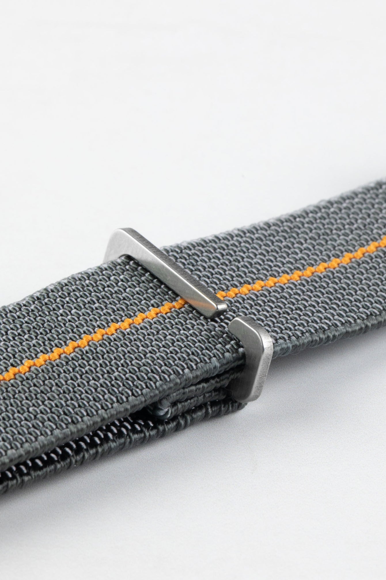 Erika's Originals MIRAGE MN™ Strap with ORANGE Centerline - BRUSHED Hardware