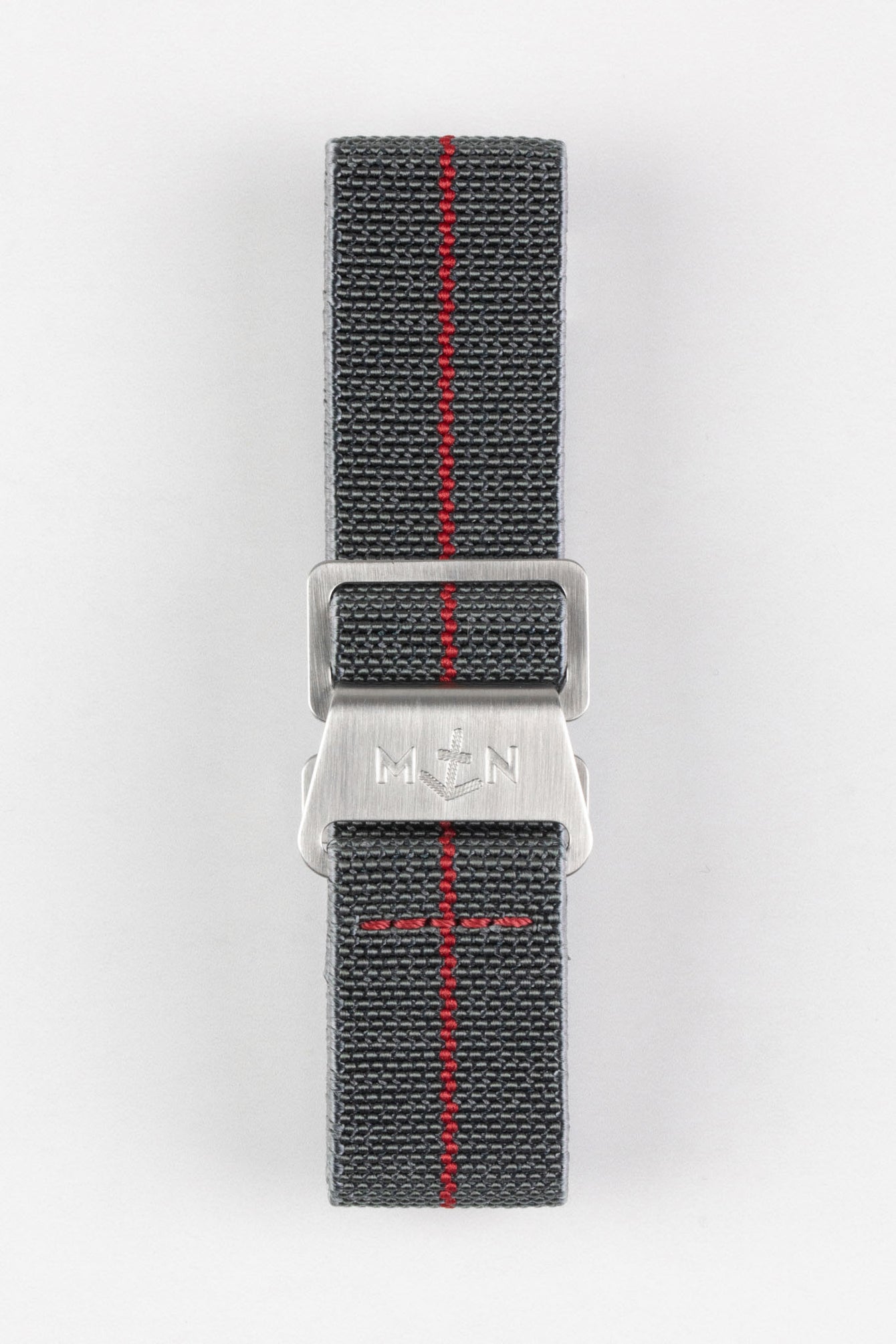 Erika's Originals MIRAGE MN™ Strap with RED Centerline - BRUSHED Hardware