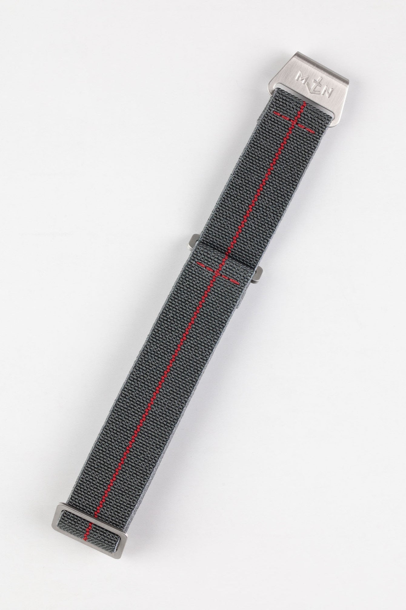 Erika's Originals MIRAGE MN™ Strap with RED Centerline - BRUSHED Hardware