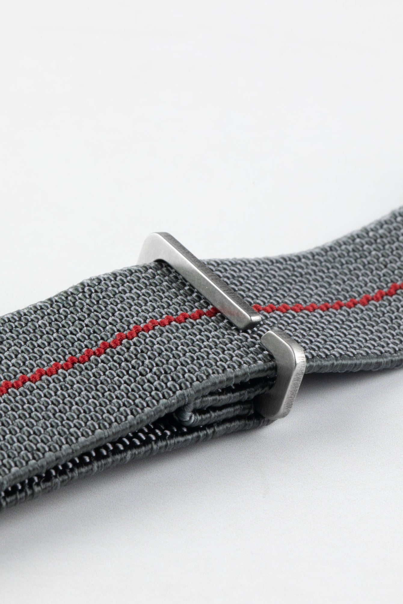 Erika's Originals MIRAGE MN™ Strap with RED Centerline - BRUSHED Hardware