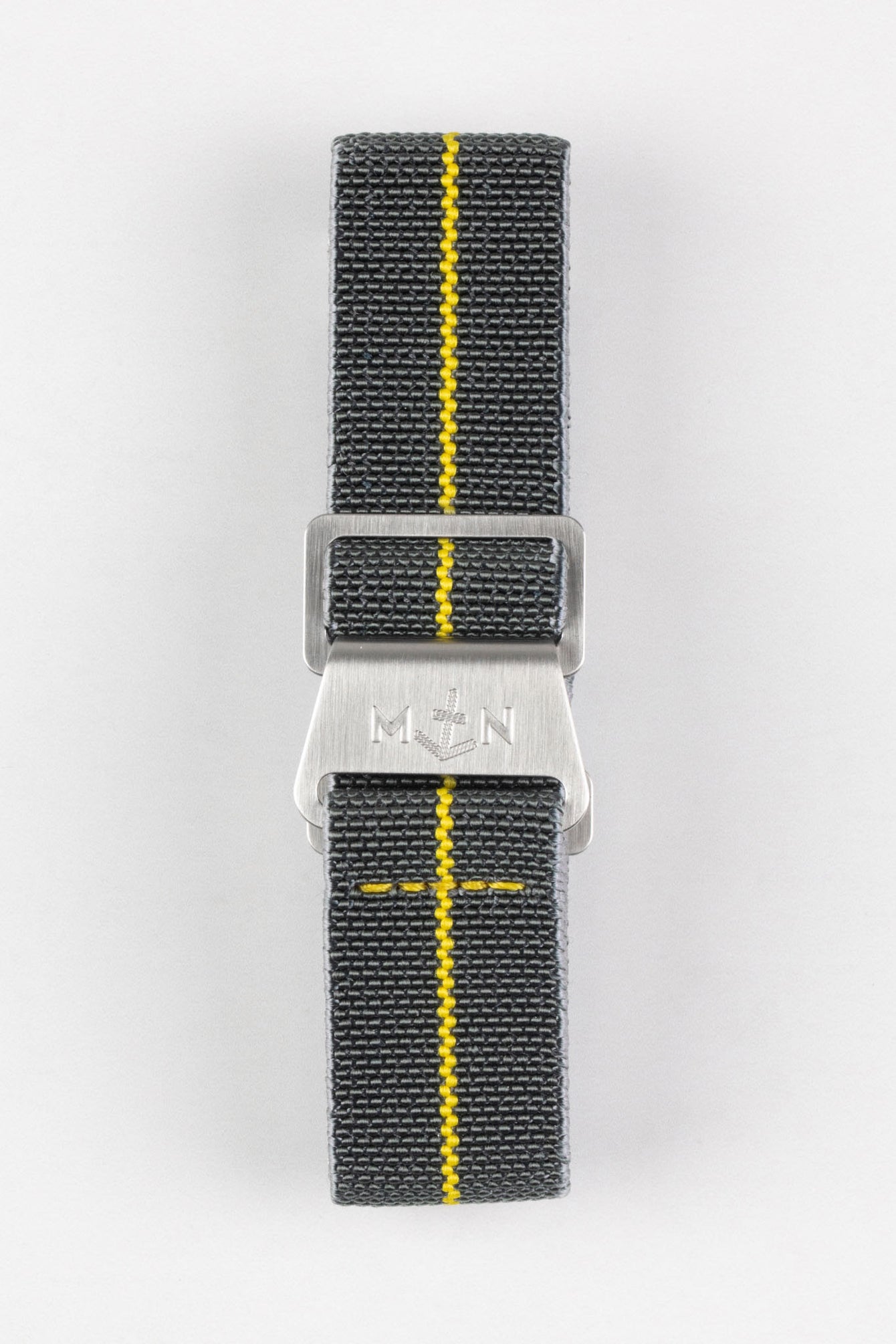 Erika's Originals MIRAGE MN™ Strap with YELLOW Centerline - BRUSHED Hardware