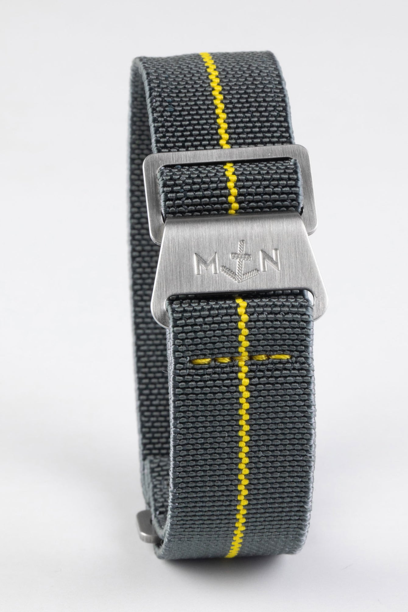 Erika's Originals MIRAGE MN™ Strap with YELLOW Centerline - BRUSHED Hardware