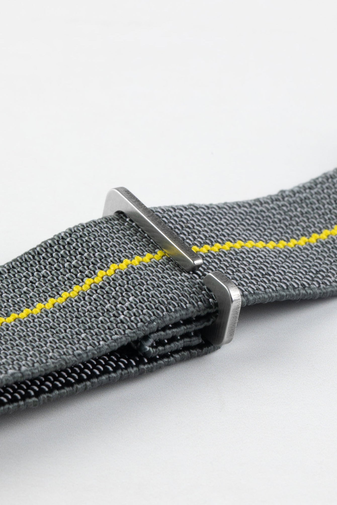 Erika's Originals MIRAGE MN™ Strap with YELLOW Centerline - BRUSHED Hardware