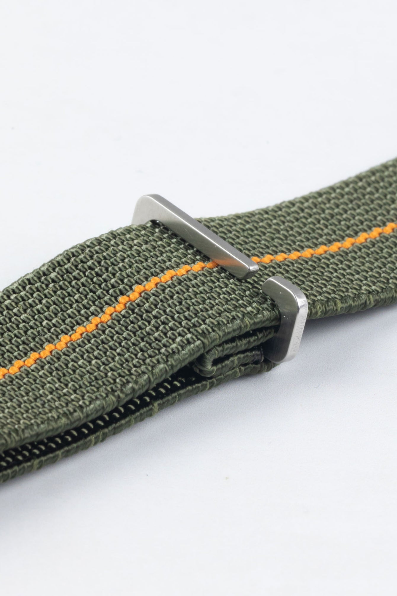 Erika's Originals ORIGINAL MN™ Strap with ORANGE Centerline - BRUSHED Hardware