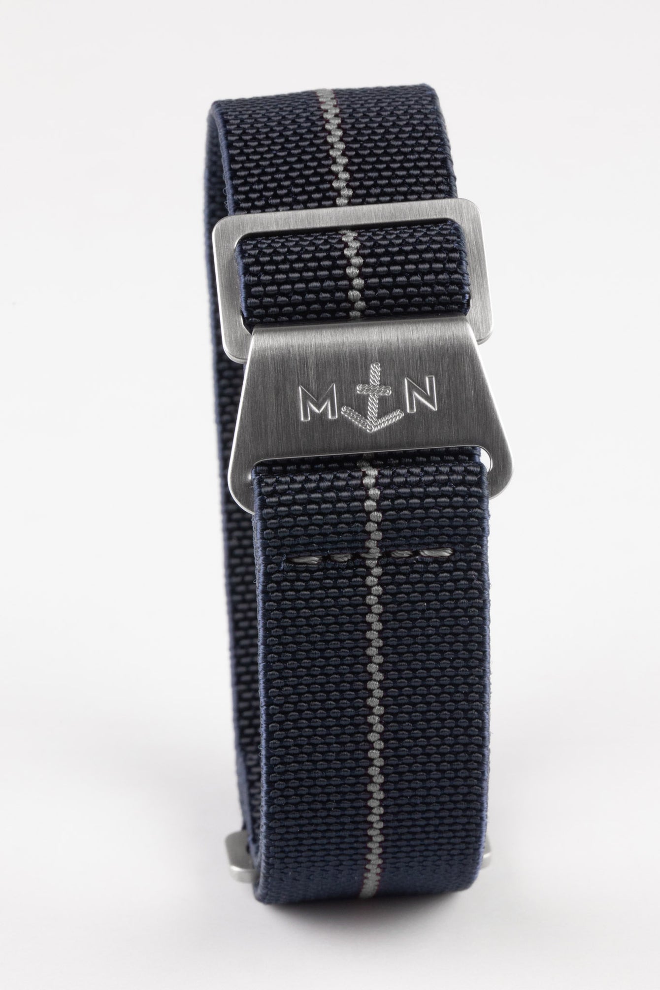 Erika's Originals TRIDENT MN™ Strap with GREY Centerline - BRUSHED Hardware