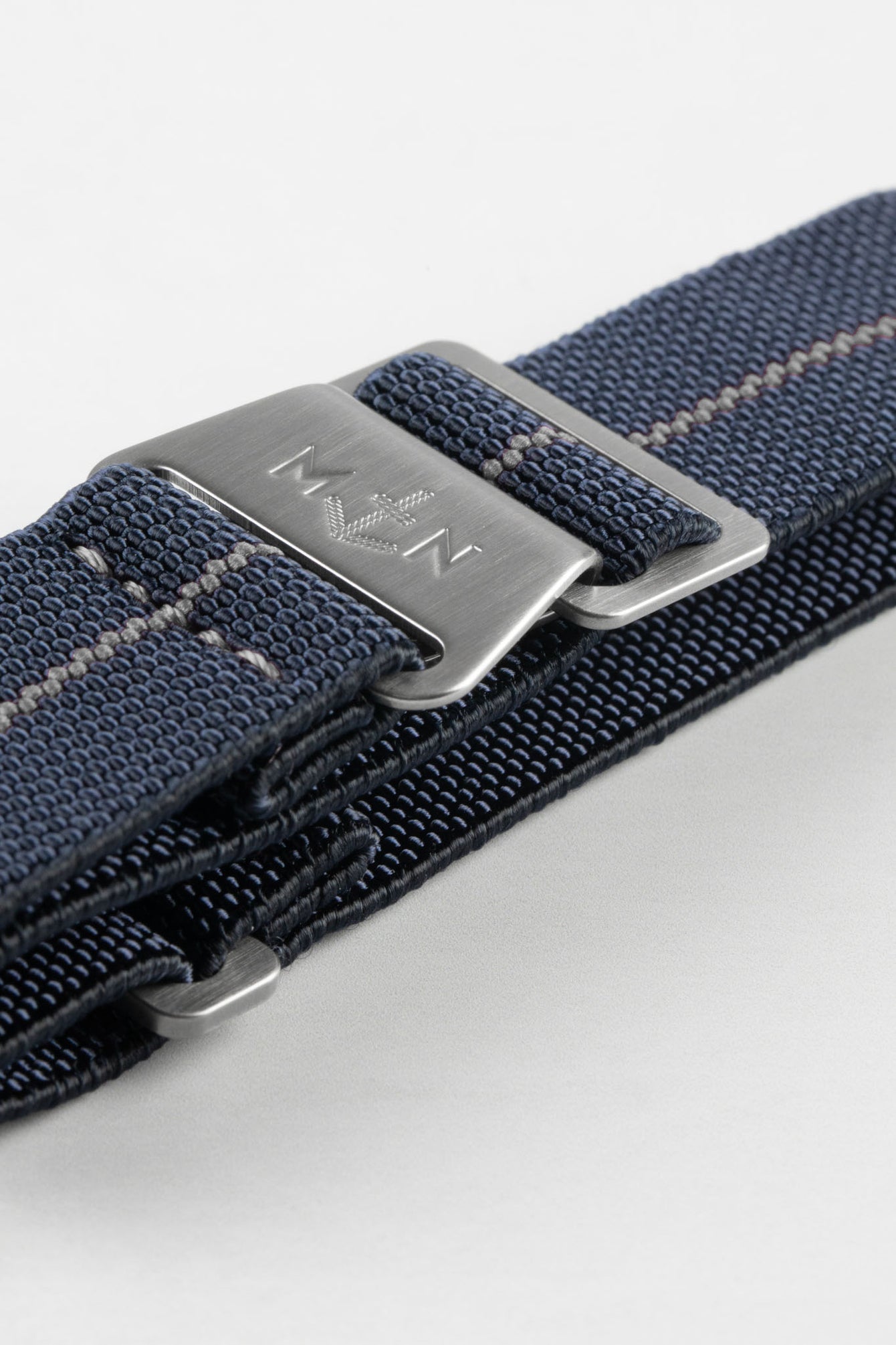 Erika's Originals TRIDENT MN™ Strap with GREY Centerline - BRUSHED Hardware