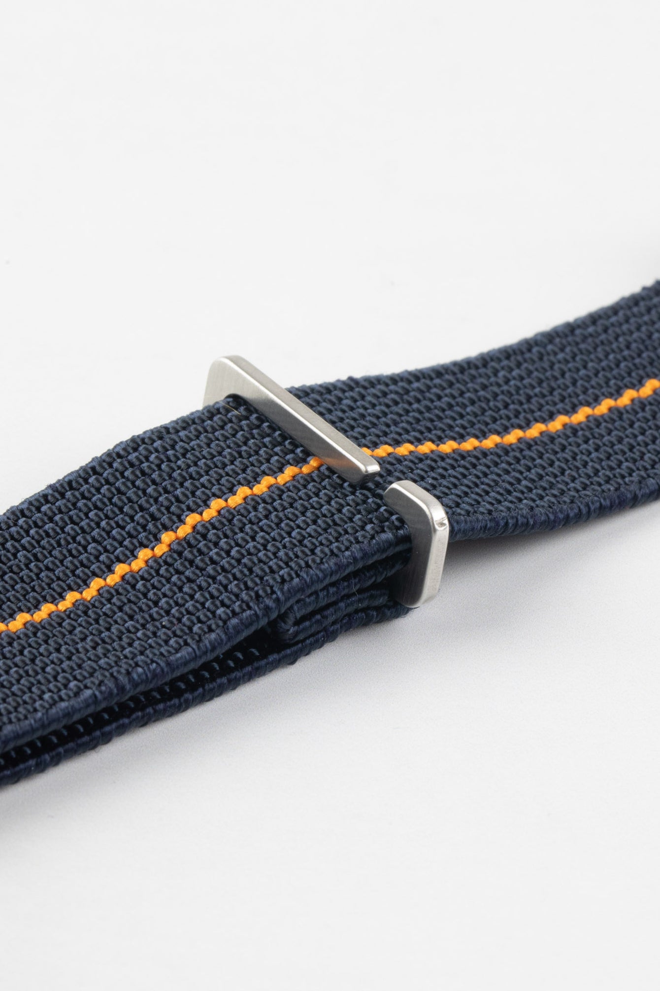 Erika's Originals TRIDENT MN™ Strap with ORANGE Centerline - BRUSHED Hardware