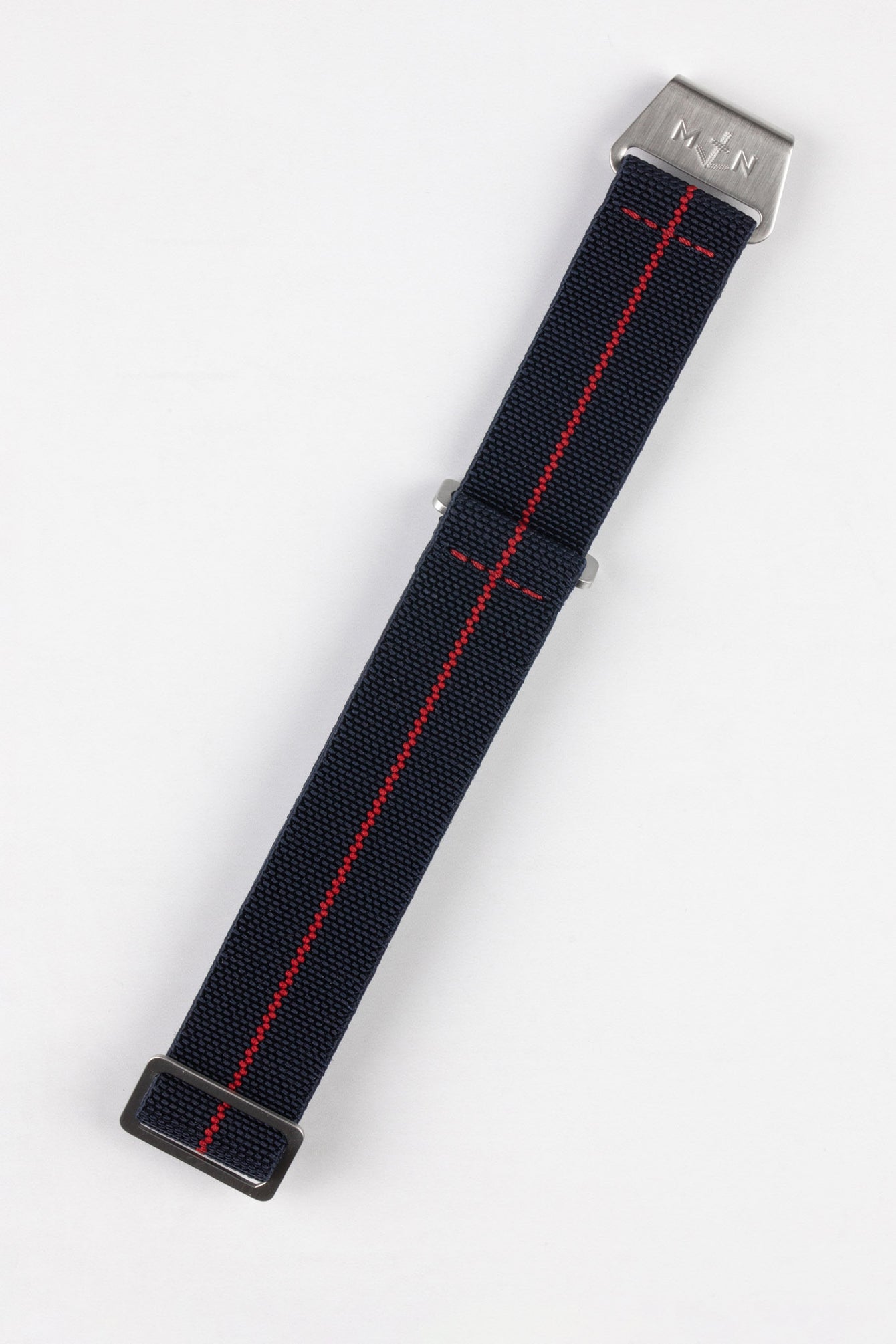 Erika's Originals TRIDENT MN™ Strap with RED Centerline - BRUSHED Hardware