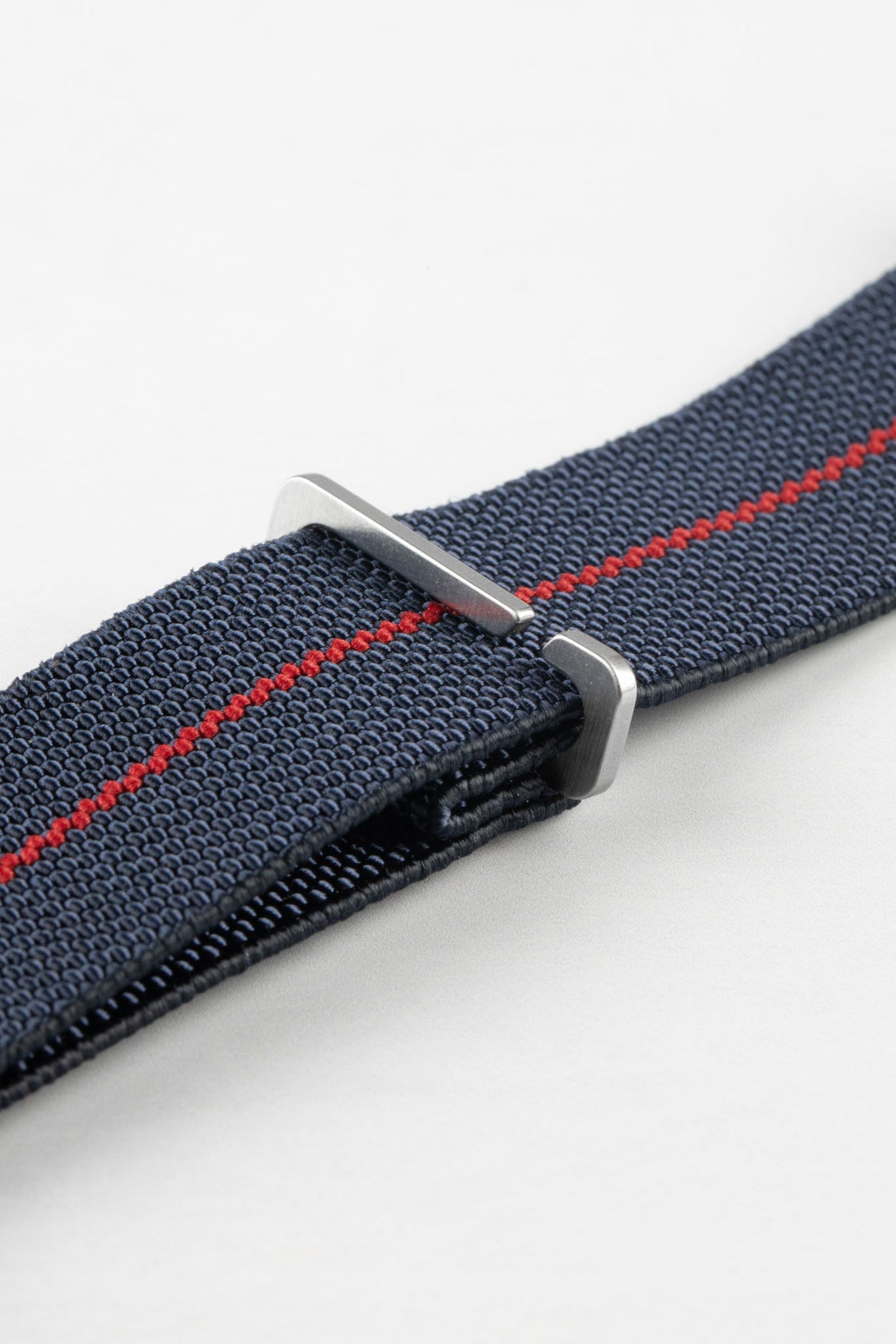 Erika's Originals TRIDENT MN™ Strap with RED Centerline - BRUSHED Hardware