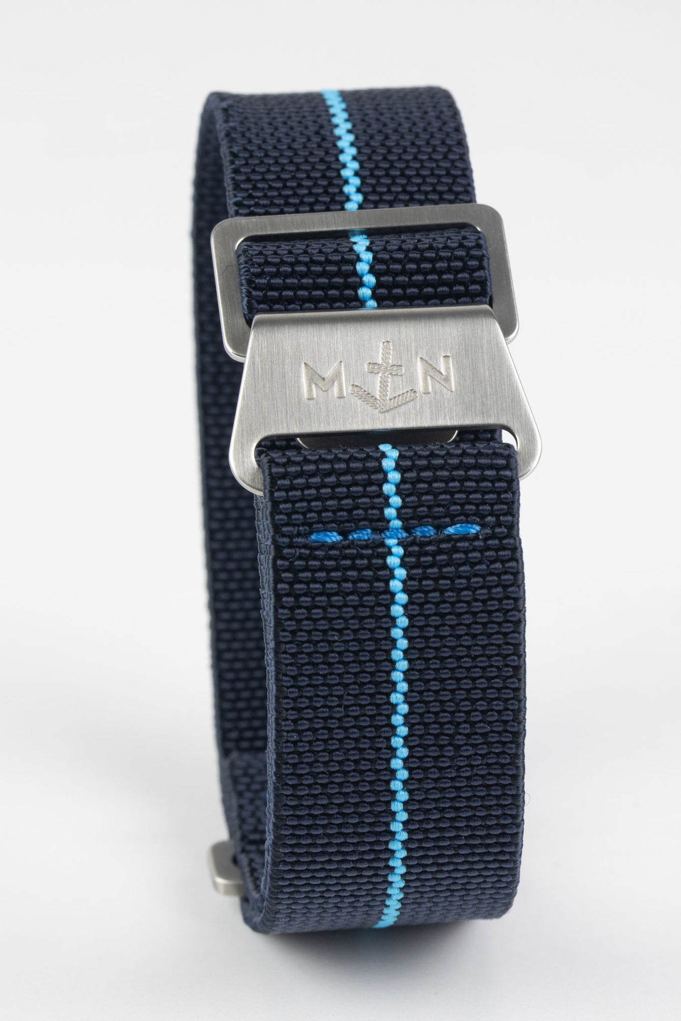 Trident Mn™ | Turquoise Stitch One Piece Nylon Watch Strap | WO