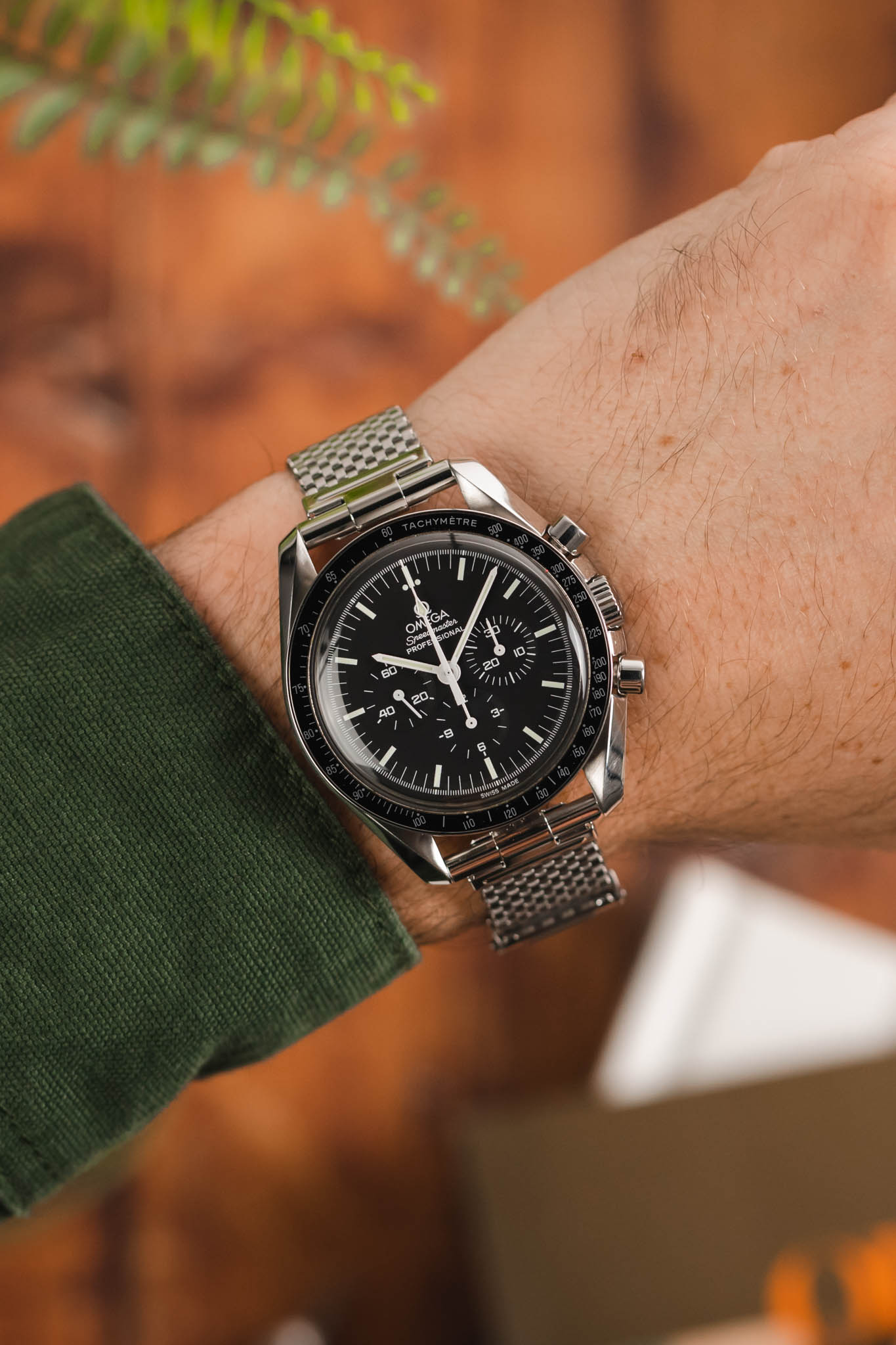 Omega on sale speedmaster mesh