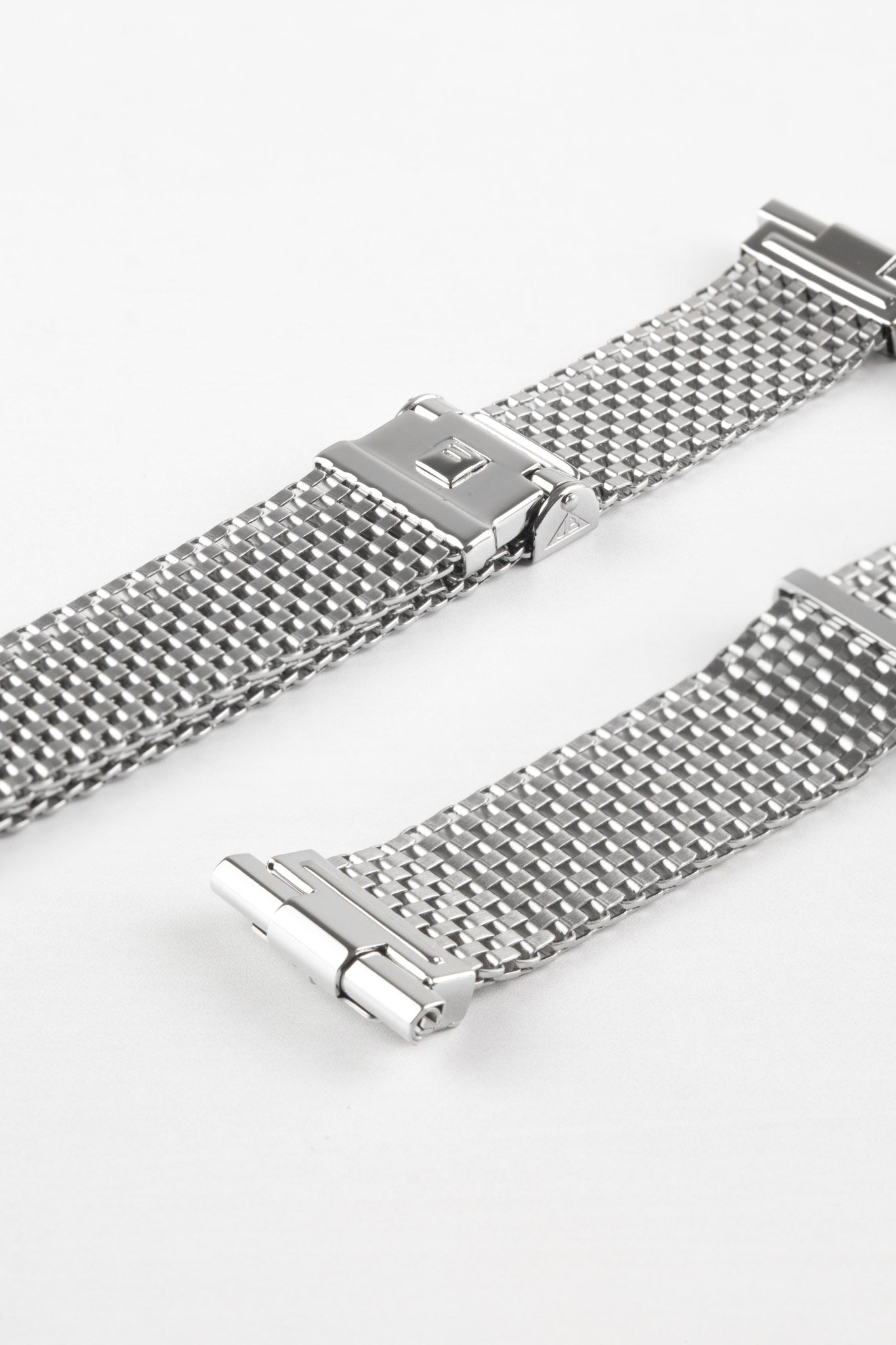 Forstner KOMFIT 'JB' Stainless Steel Square Mesh Watch Bracelet with Horned  Ends 16-20mm/16mm / Original (7-10 in / 18-25.5 cm wrist)