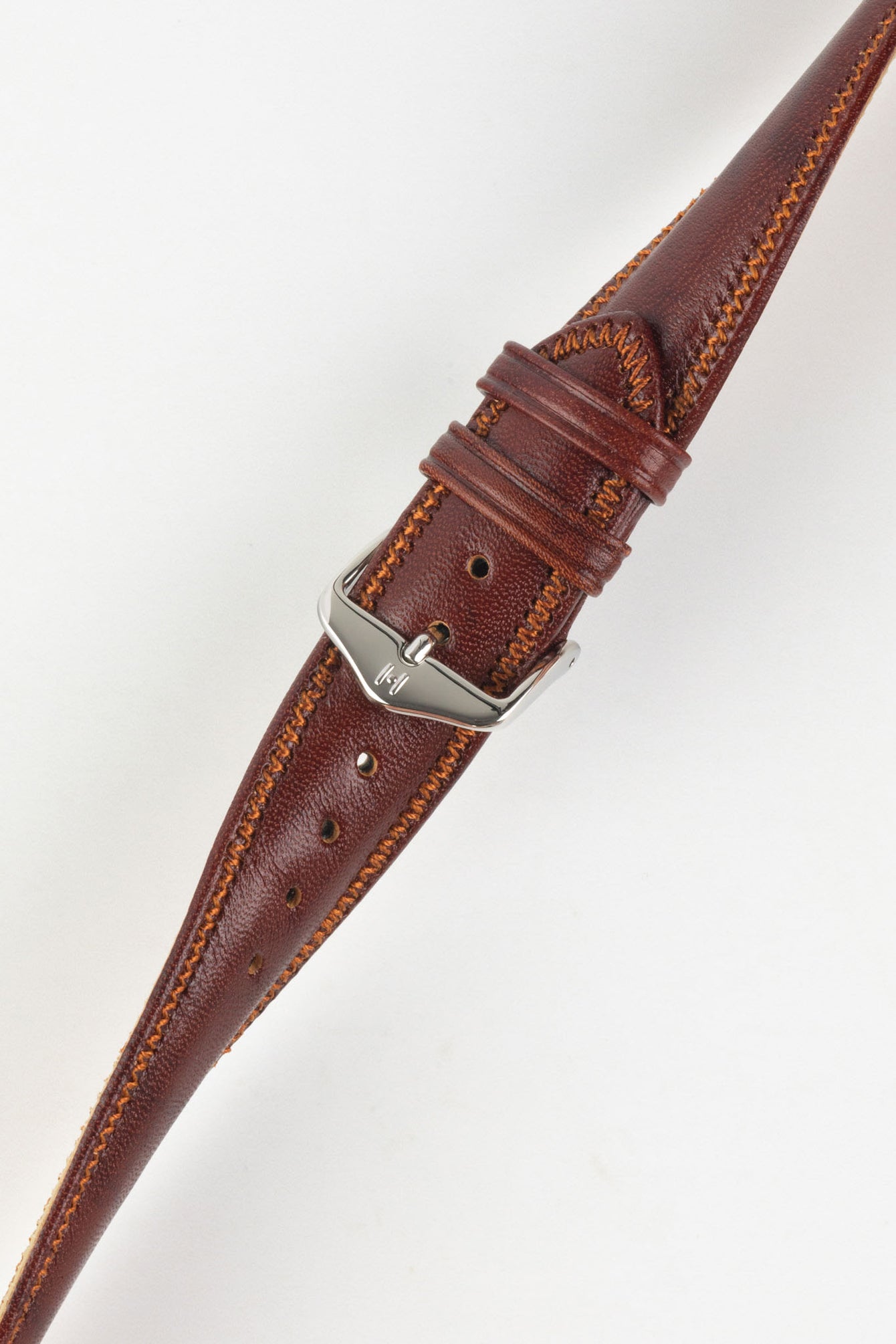 Hirsch ASCOT Gold Brown English Leather Watch Strap