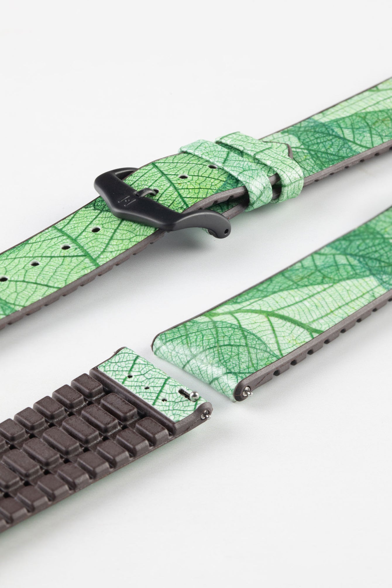 green rubber strap 