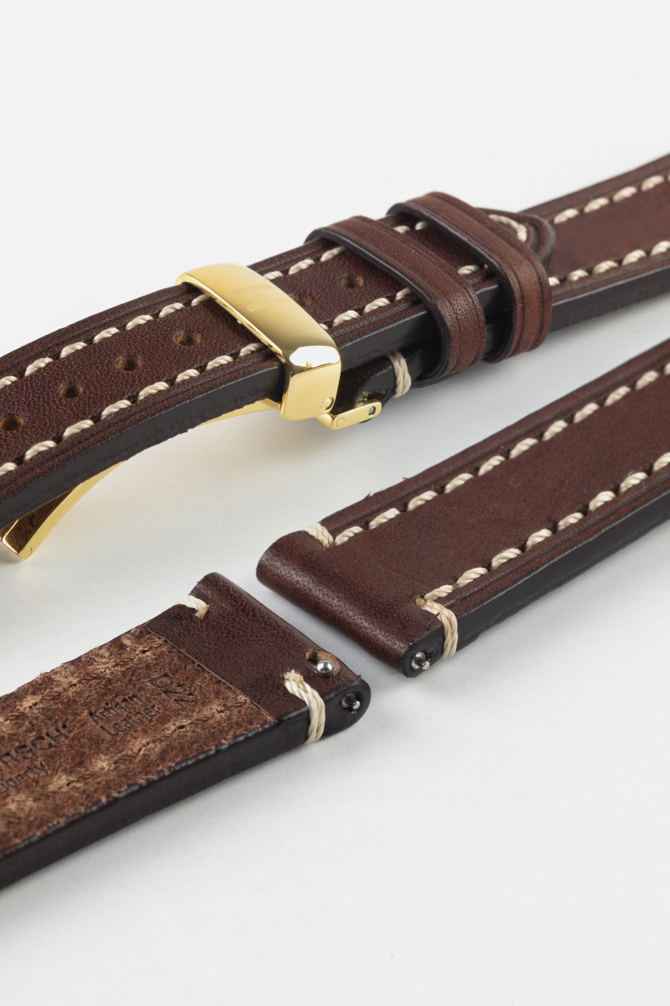 Hirsch LIBERTY Strap - Leather Watch Strap in BROWN