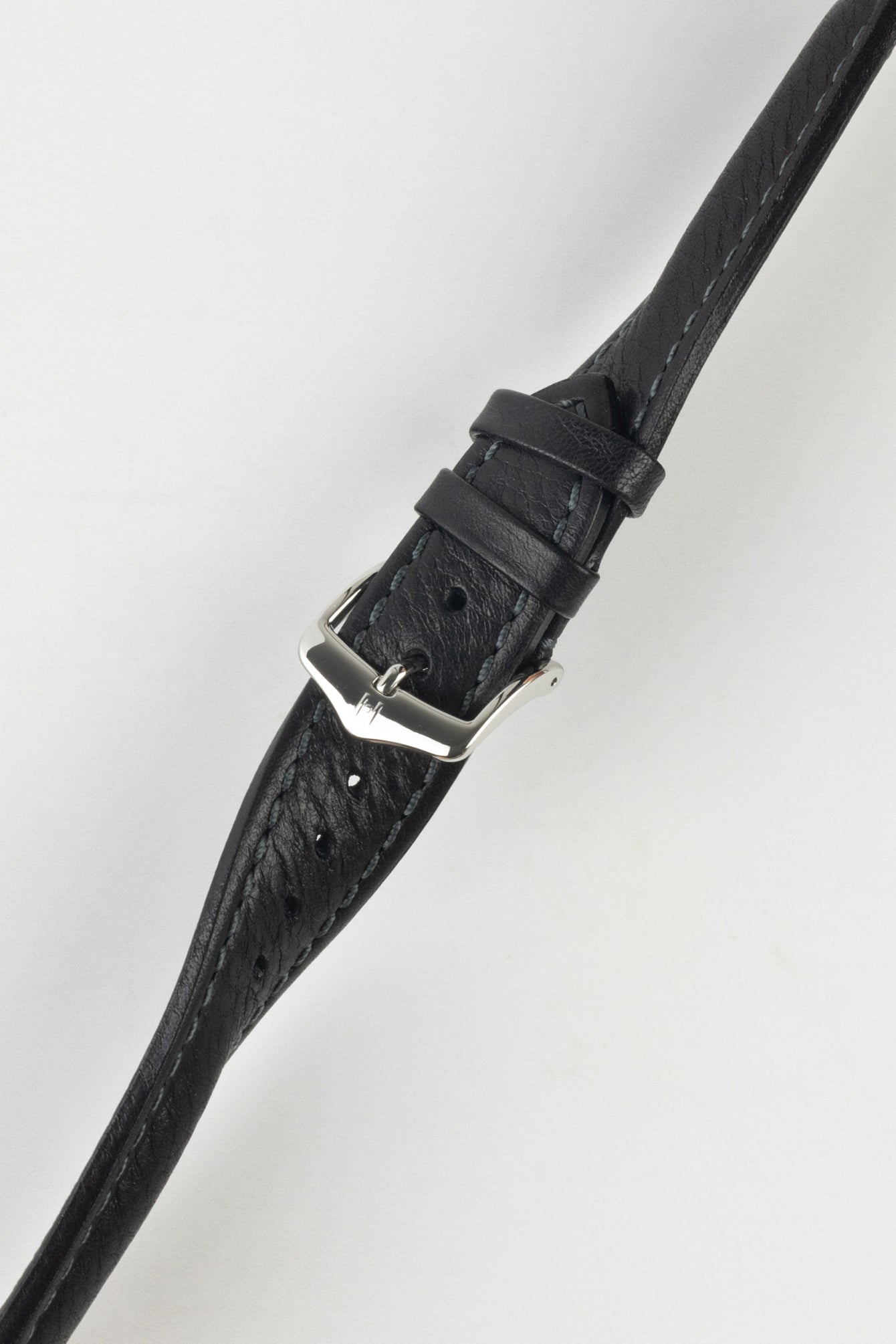 Hirsch LUCCA Black Tuscan Leather Watch Strap