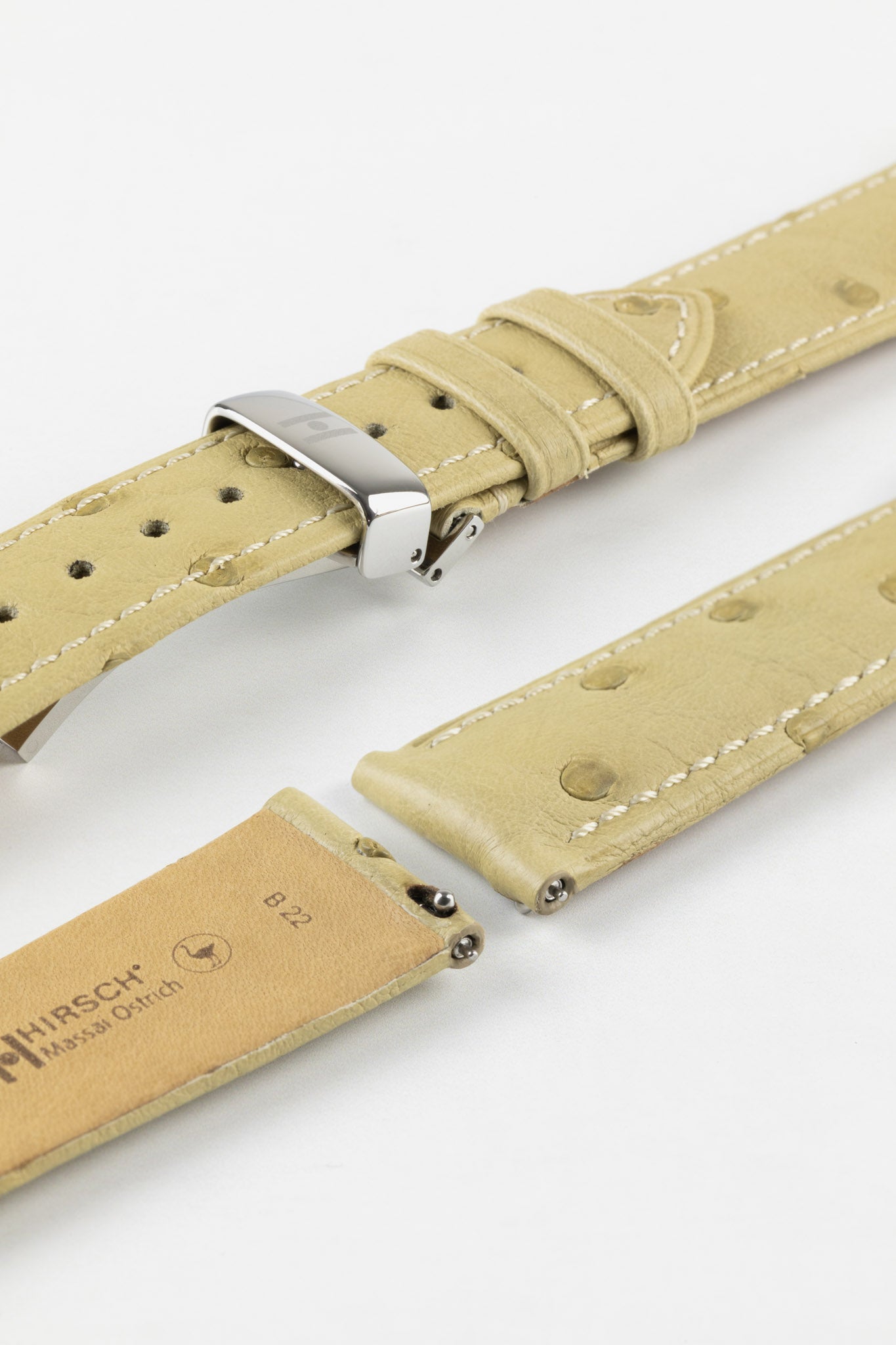 Genuine Ostrich Watch Strap | Hirsch Massai | Watch Obsession