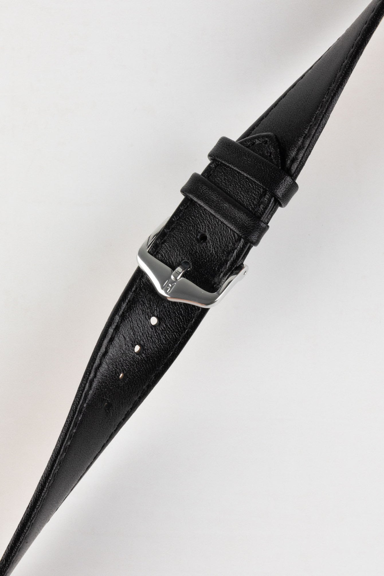 Hirsch OSIRIS Black Quick-Release Calf Leather Watch Strap