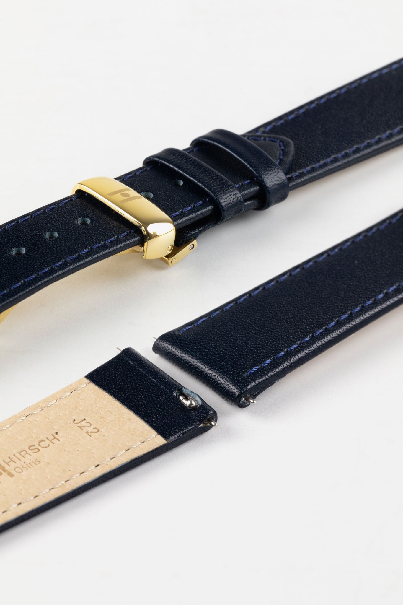 Hirsch Blue Leather Strap Hirsch Osiris Watch Obsession UK