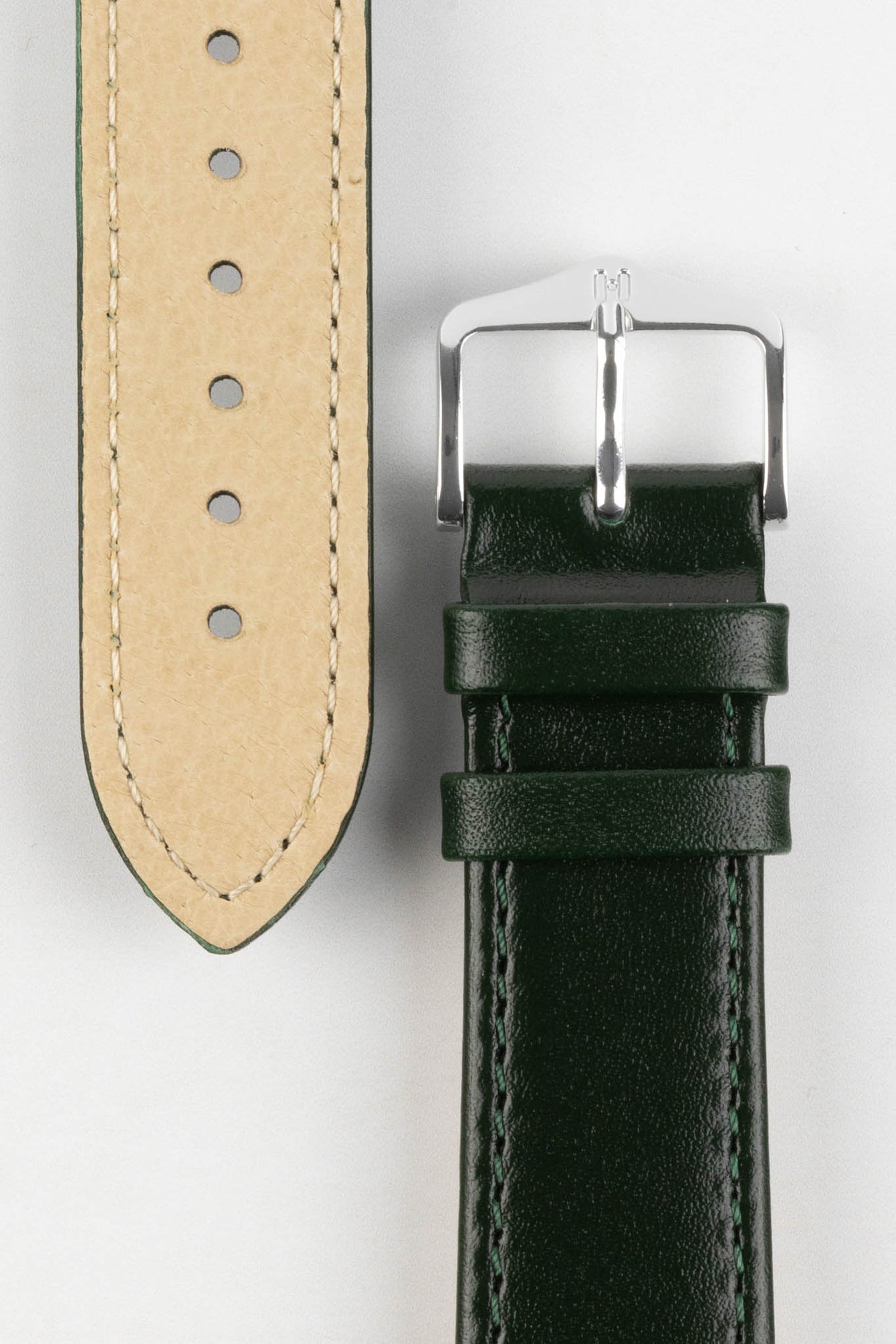 Hirsch OSIRIS Green Calf Leather Watch Strap