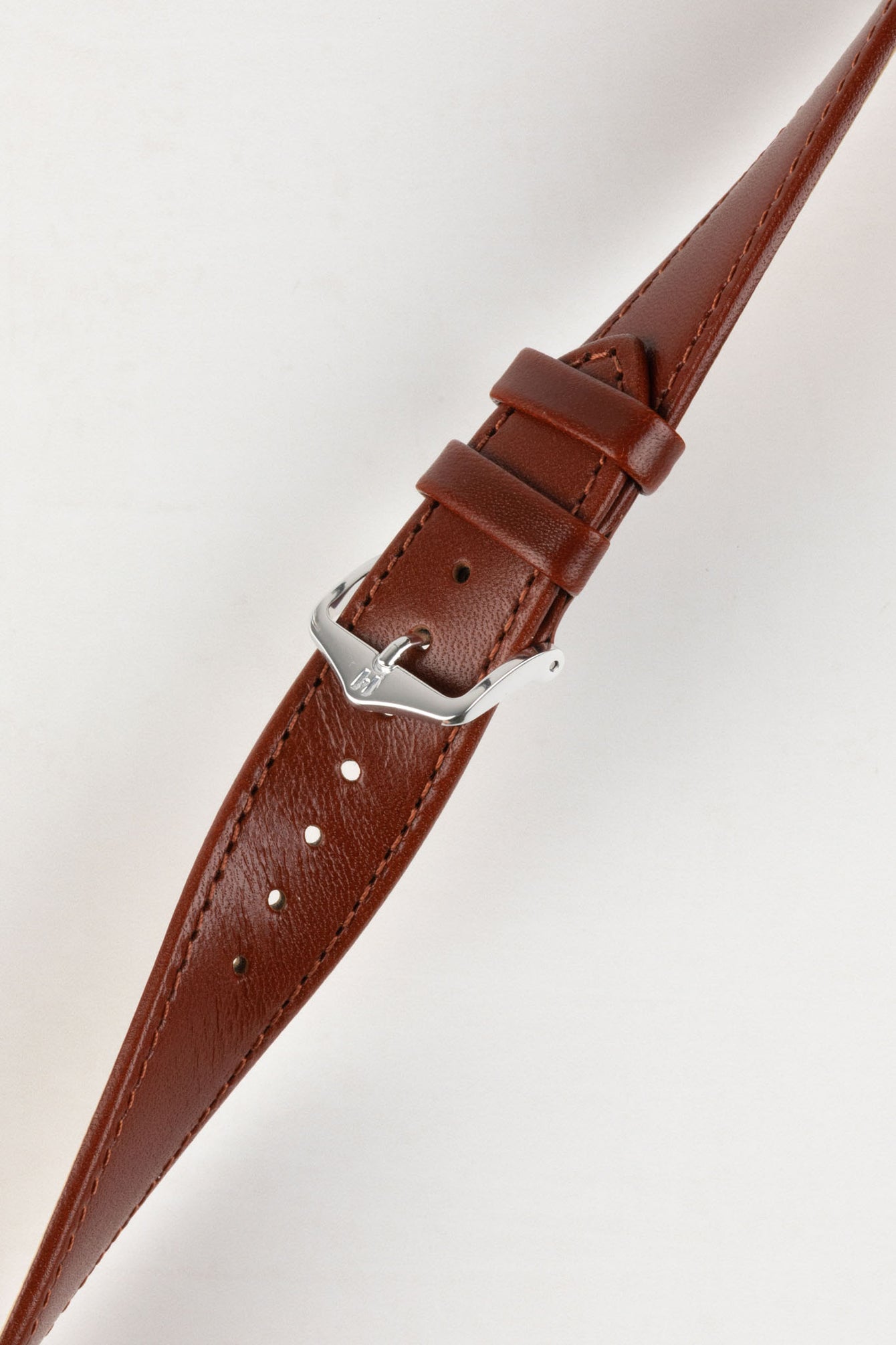 Hirsch OSIRIS Mid Brown Calf Leather Watch Strap