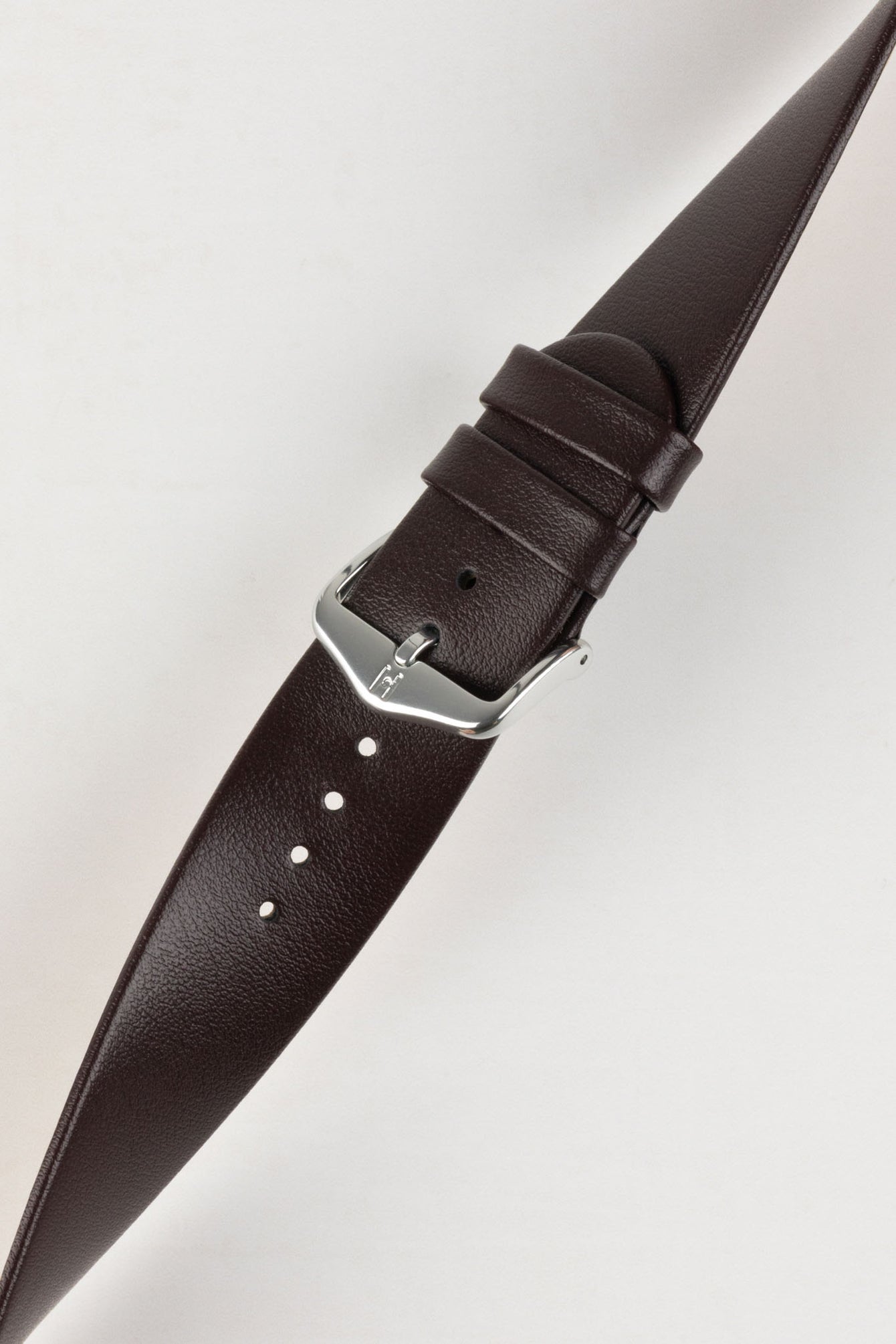 Hirsch SCANDIC Calf Leather Watch Strap in BROWN