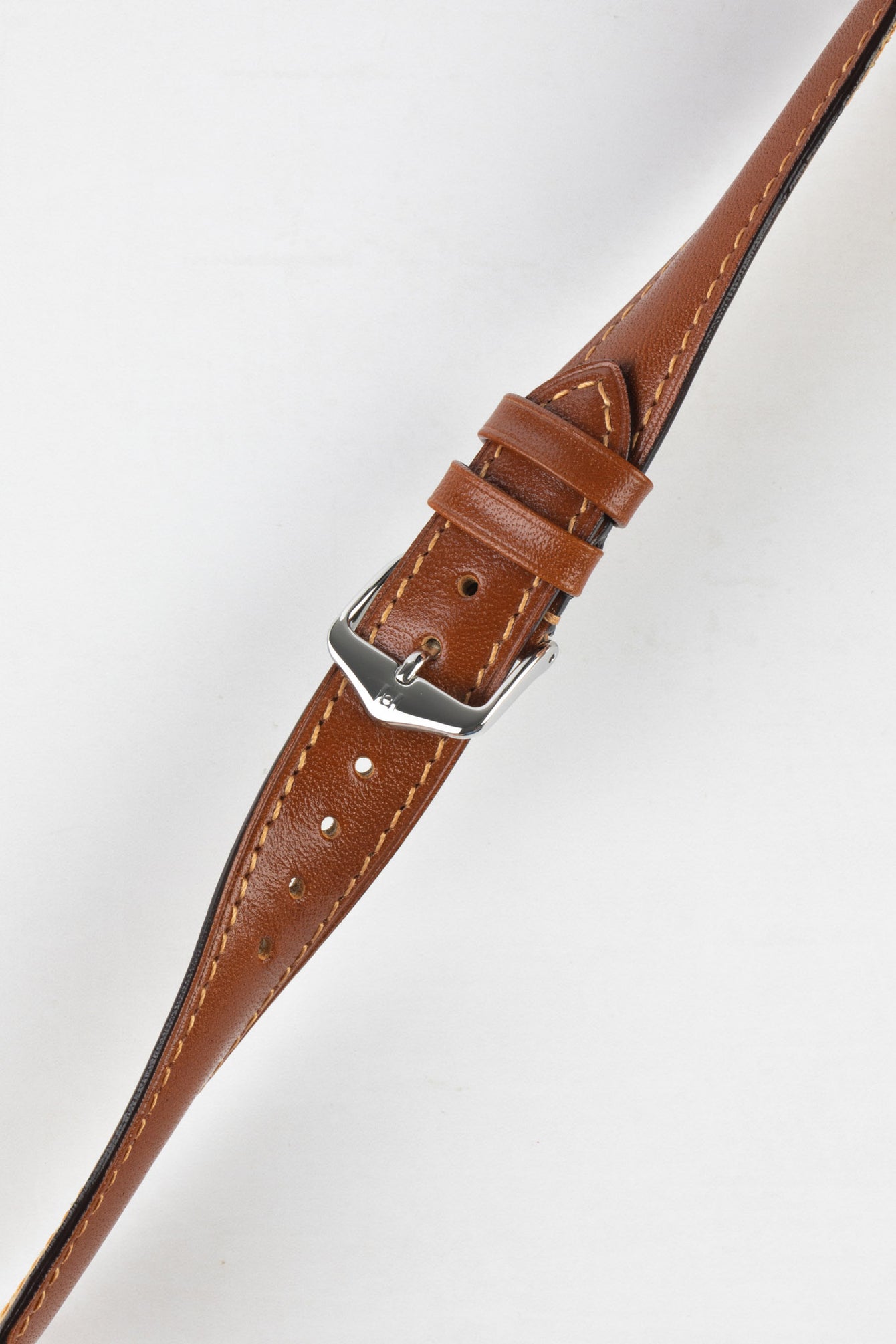 Hirsch SIENA Gold Brown Tuscan Leather Watch Strap