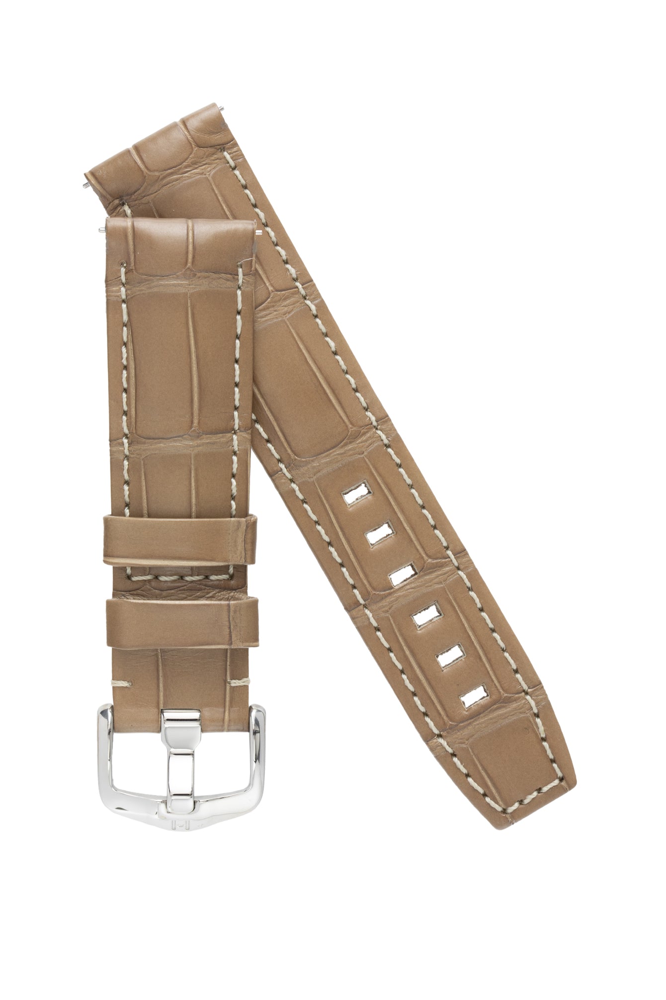 beige leather watch strap 