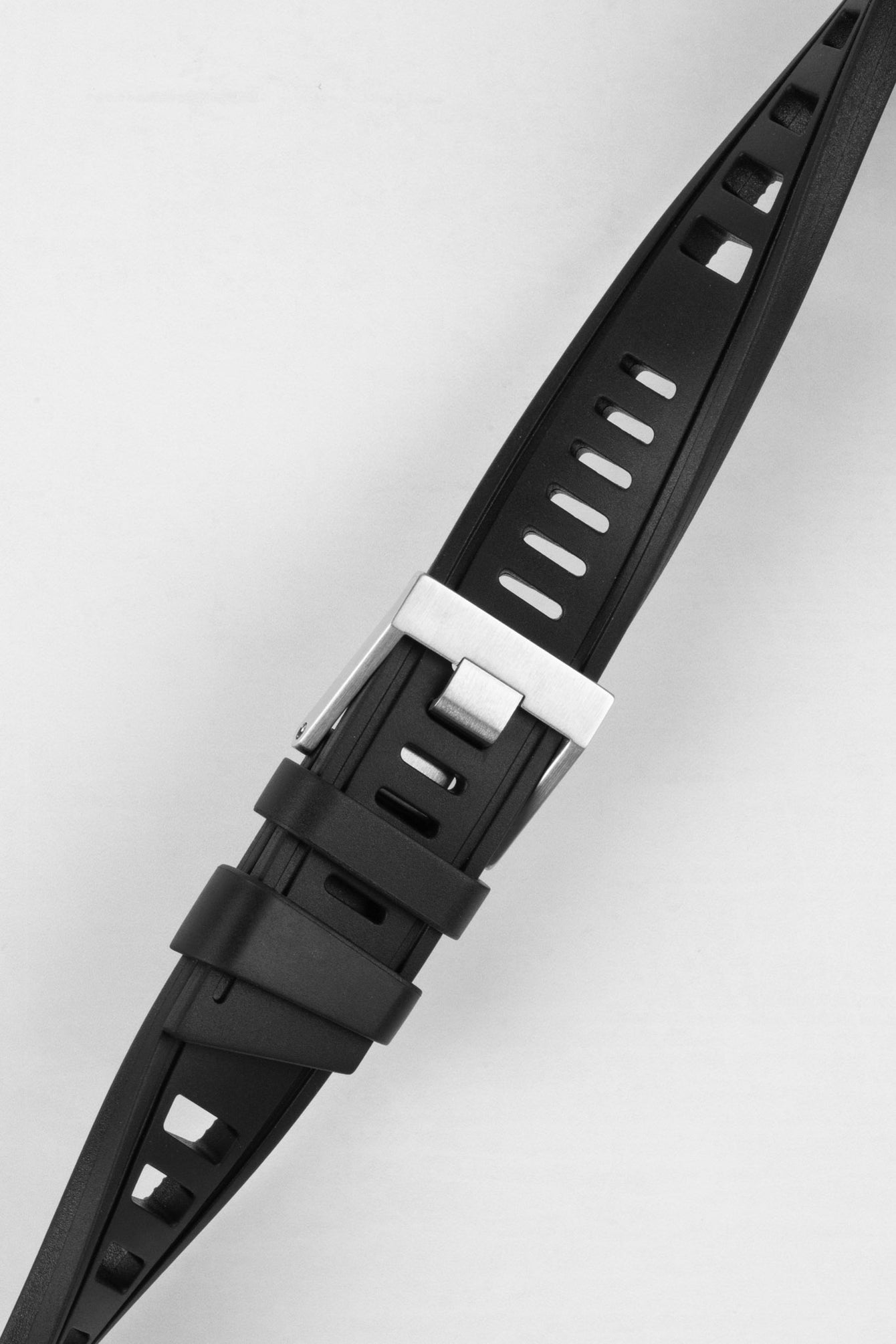 ISOfrane Rubber Dive Watch Strap in BLACK