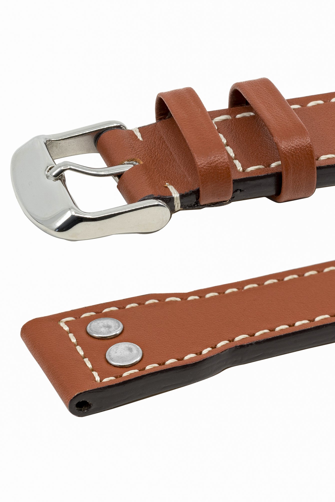 Tan Leather Watch Strap 