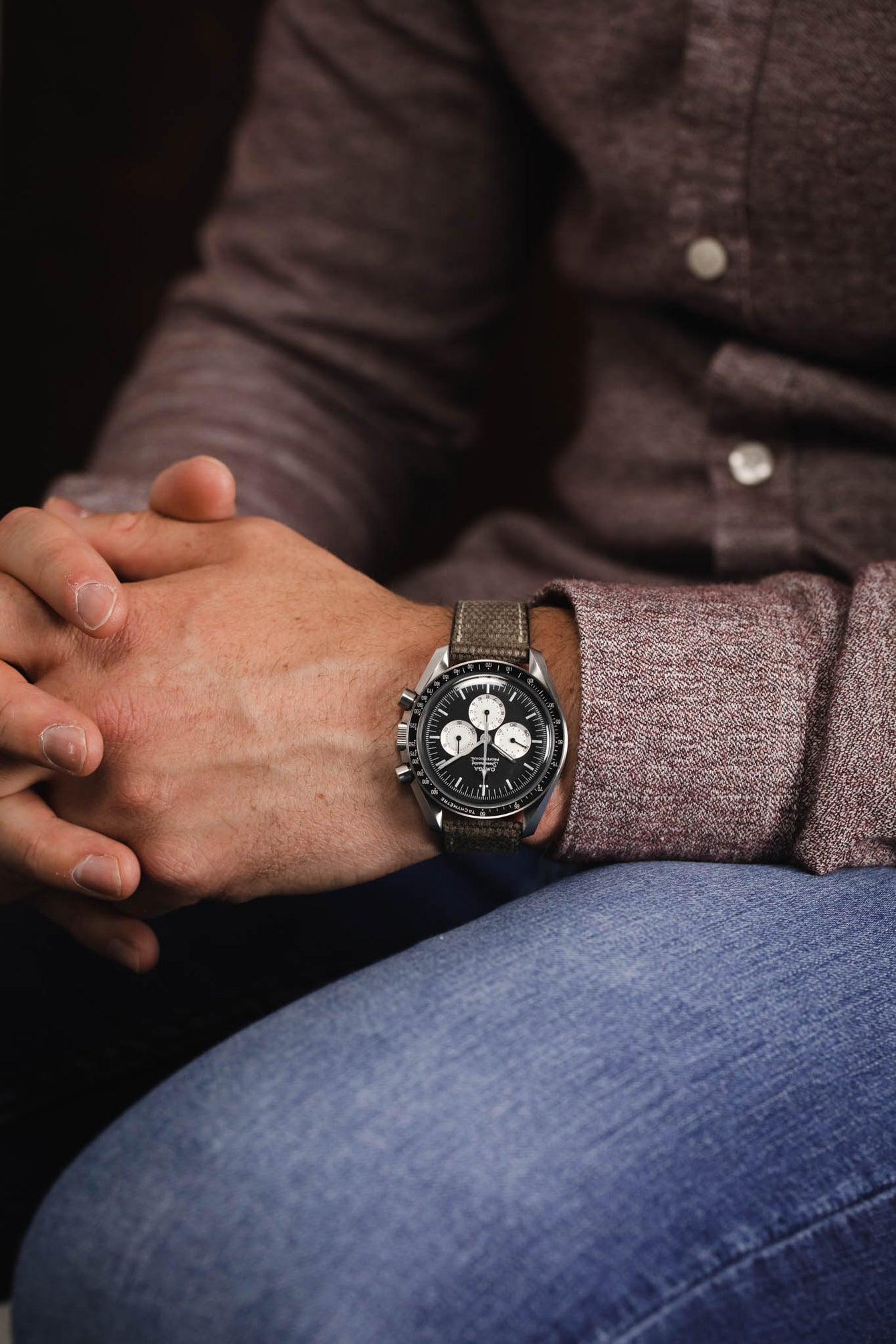 vintage canvas watch strap 